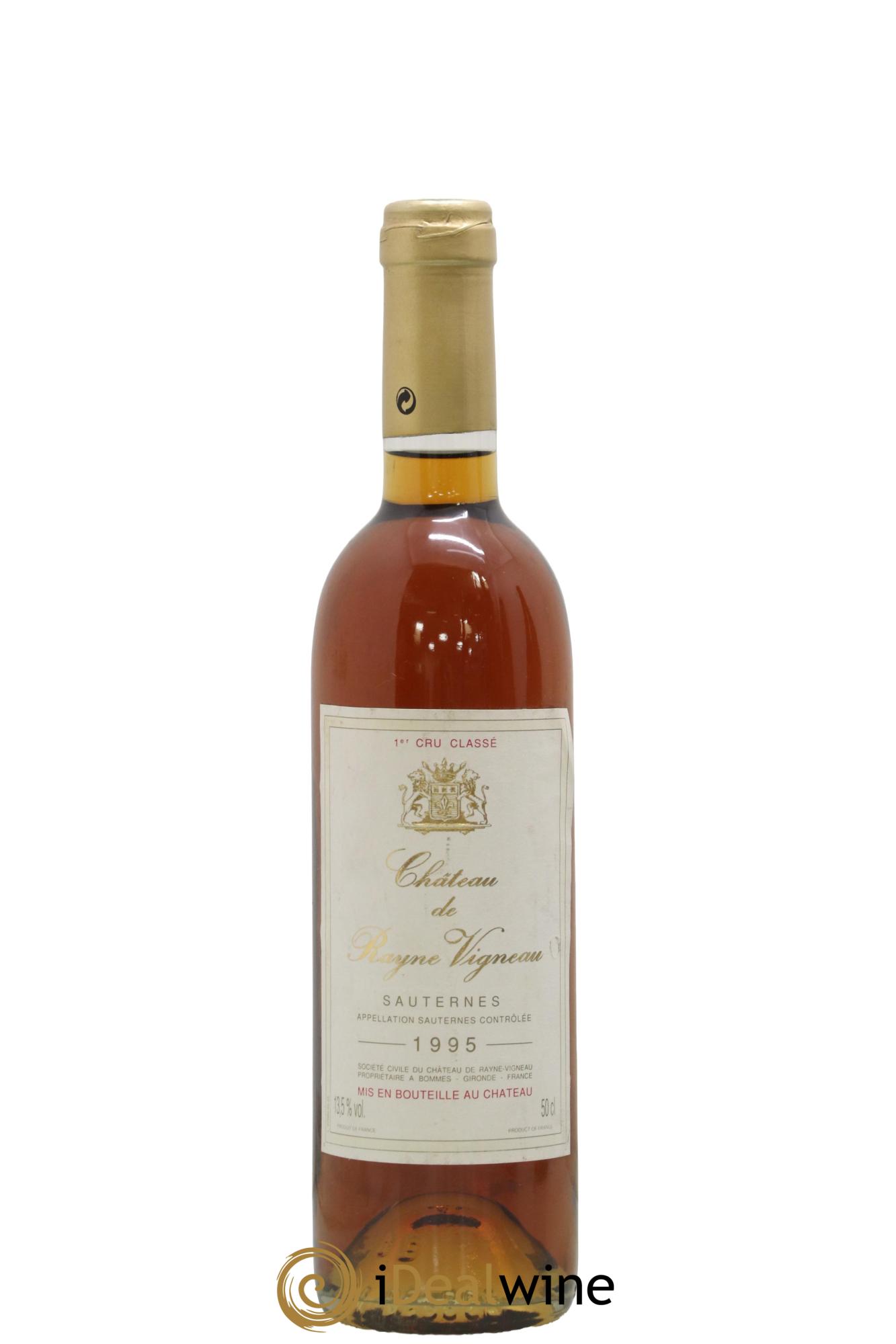 Château de Rayne Vigneau 1er Grand Cru Classé 1995 - Posten von 1 Format 50cl - 0