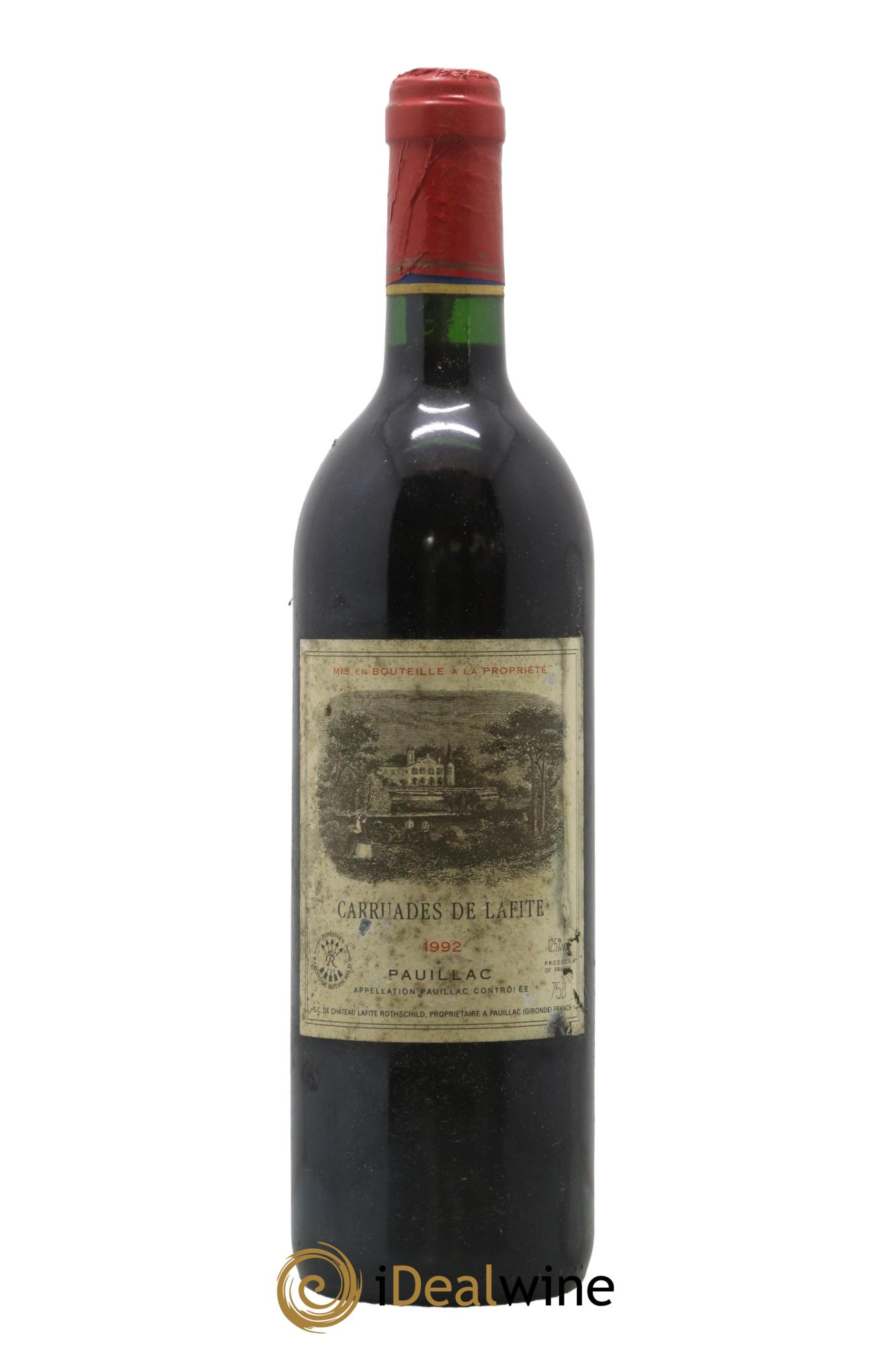 Carruades de Lafite Rothschild Second Vin 1992 - Posten von 1 Flasche - 0