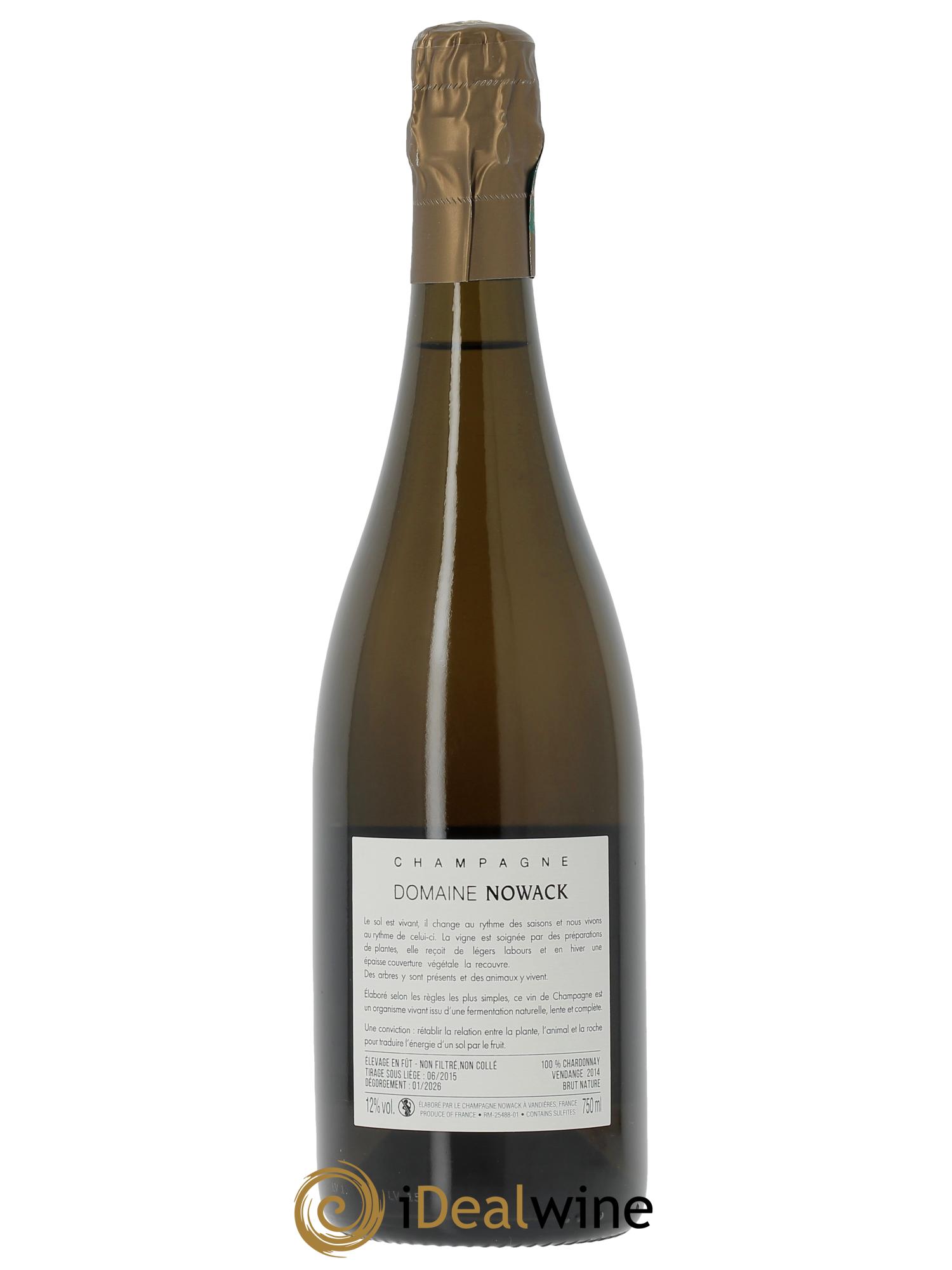 L.V. Tuilerie Non dosé Nowack 2014 - Lot of 1 bottle - 1