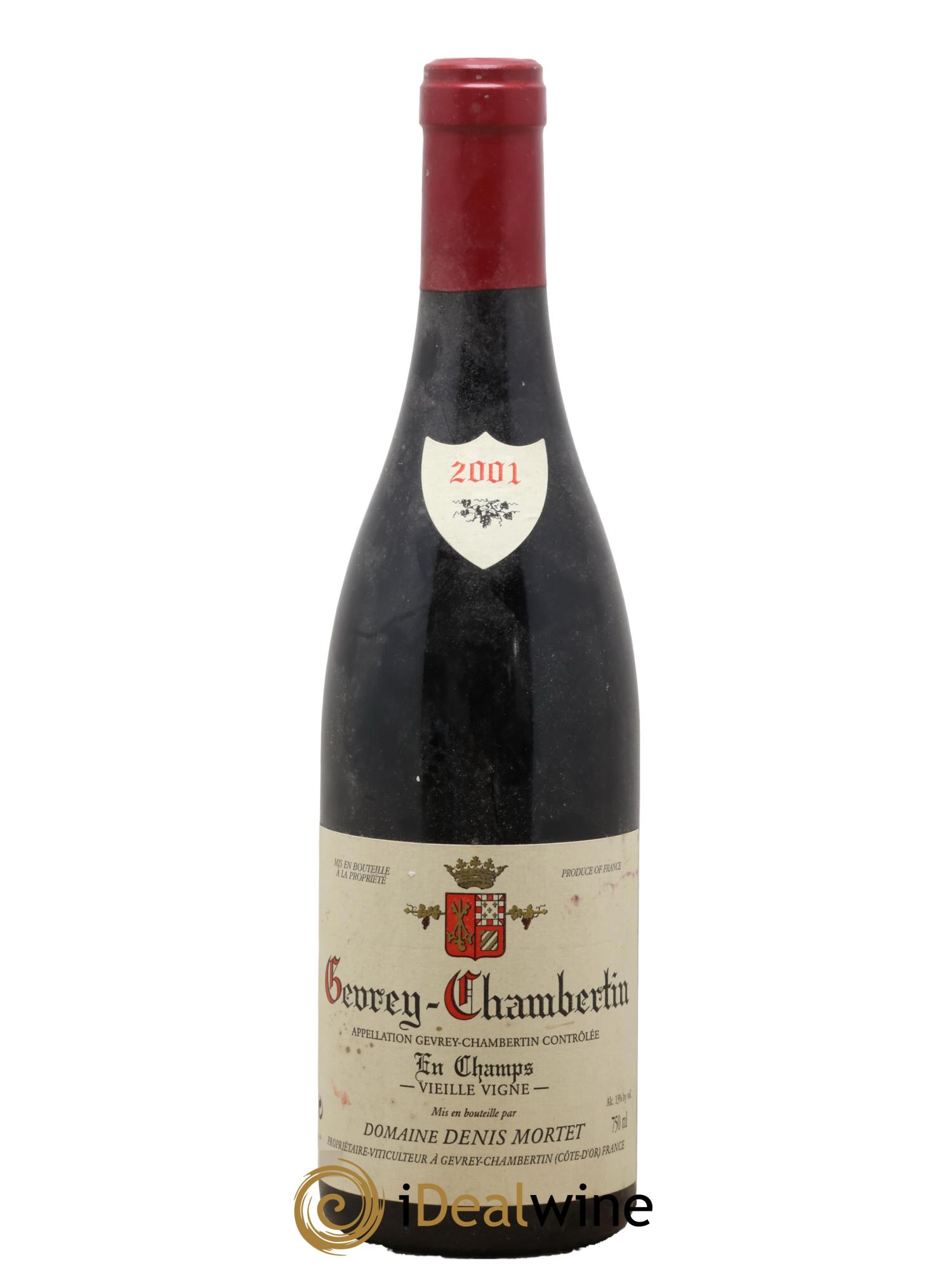 Gevrey-Chambertin En Champs Vieille Vigne Denis Mortet (Domaine) 2001 - Lotto di 1 bottiglia - 0