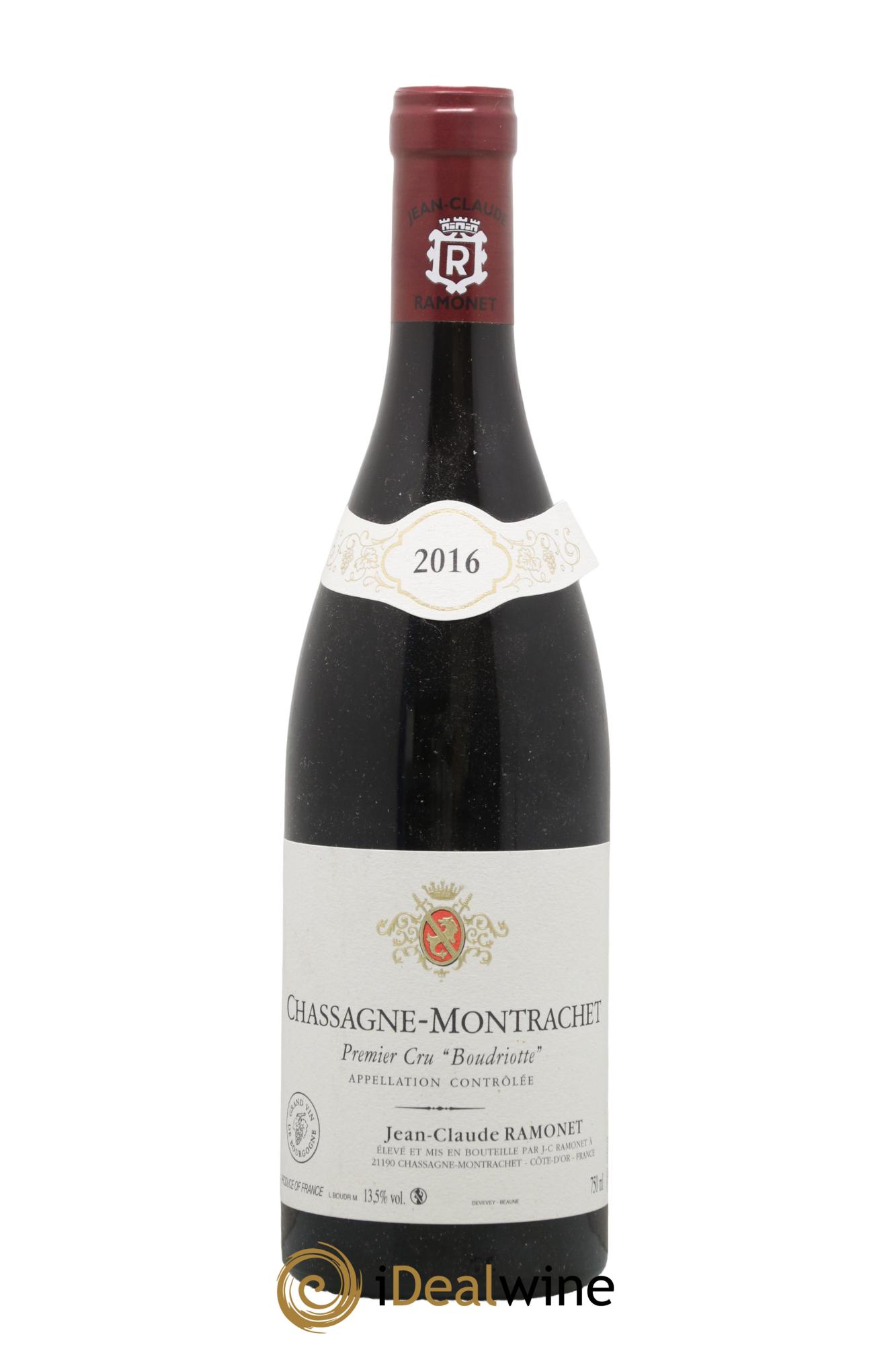 Chassagne-Montrachet 1er Cru Boudriotte Ramonet (Domaine) 2016 - Lot de 1 bouteille - 0