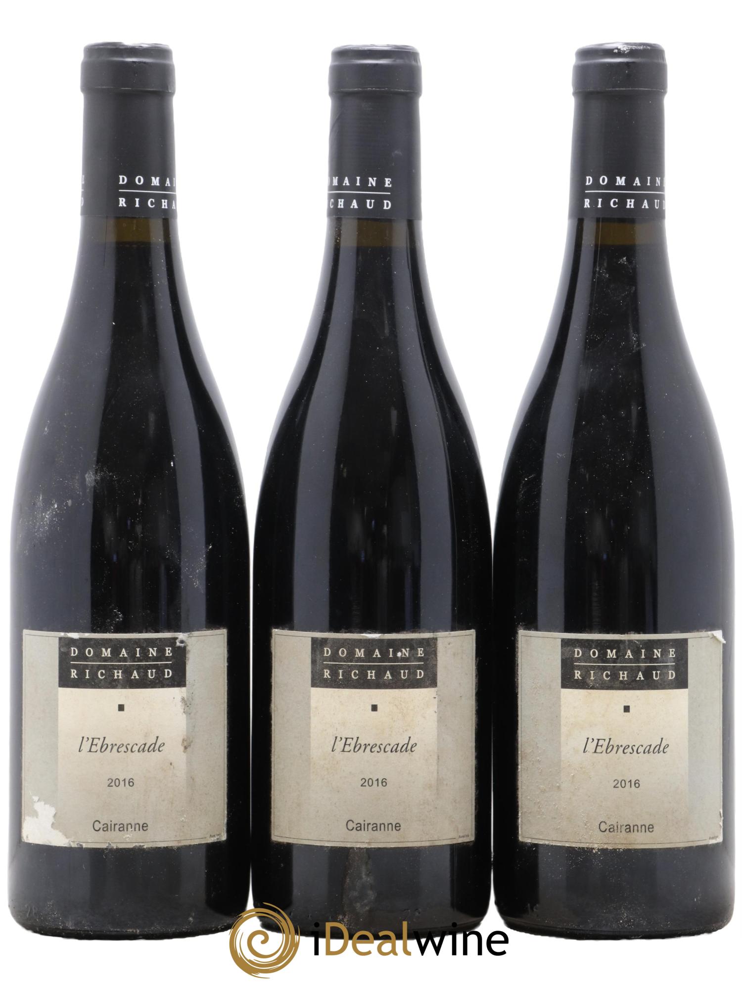 Cairanne Ebrescade Marcel Richaud 2016 - Lot de 3 bouteilles - 0