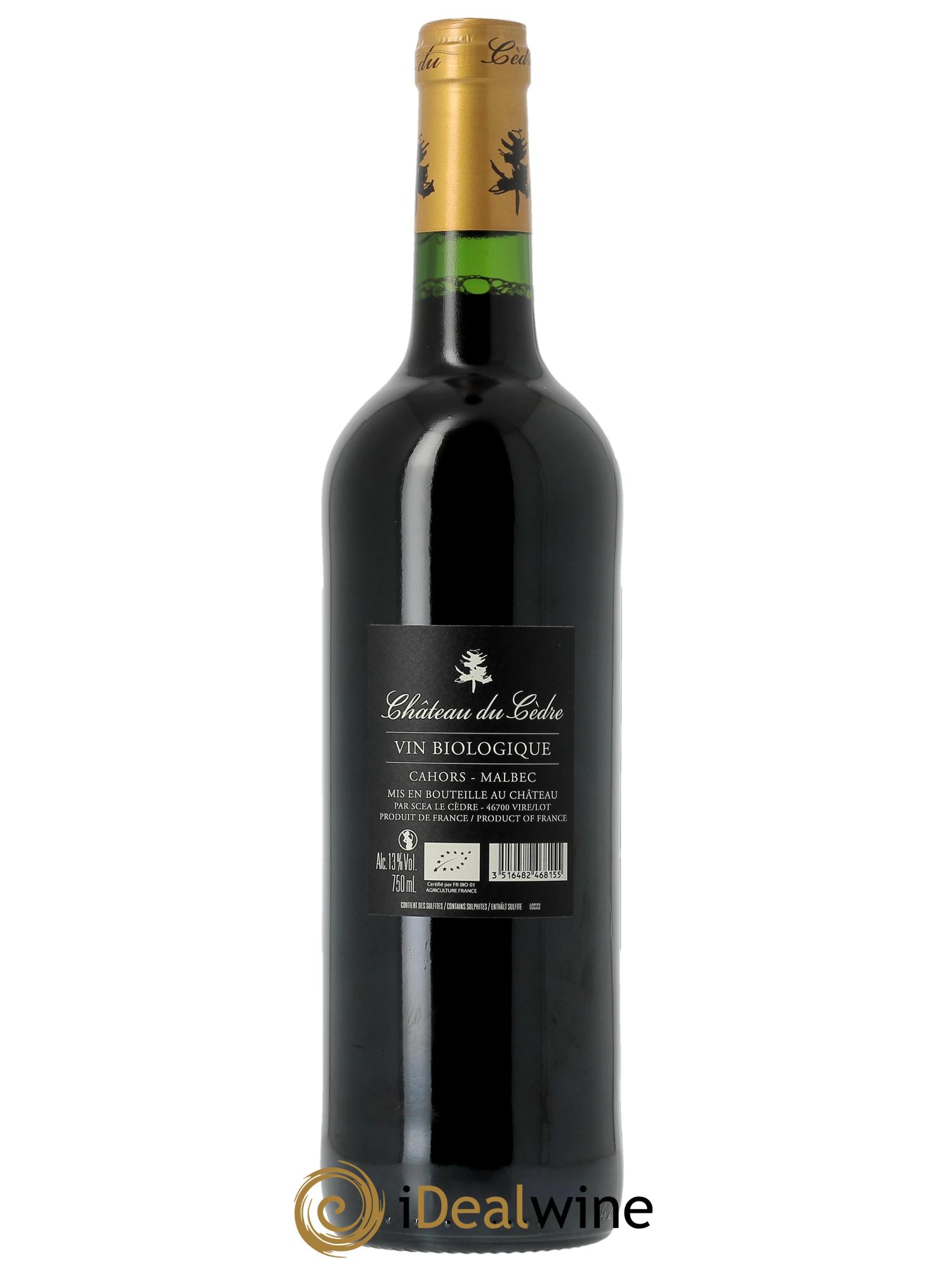 Cahors  Château du Cèdre Pascal et Jean-Marc Verhaeghe  2022 - Lot de 1 bouteille - 1