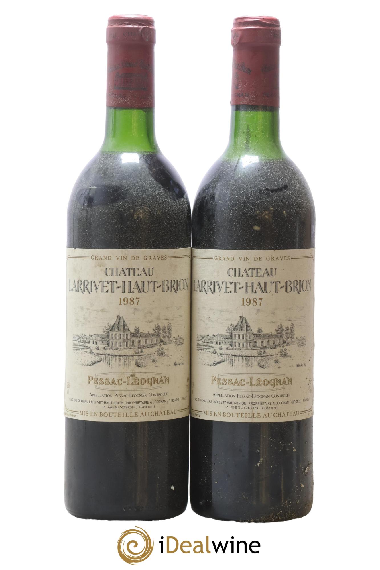 Château Larrivet Haut-Brion 1987 - Lot de 2 bouteilles - 0
