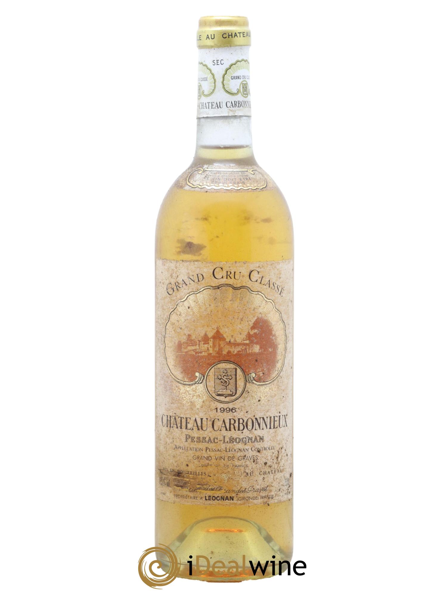 Château Carbonnieux Cru Classé de Graves 1996 - Lot de 1 bouteille - 0