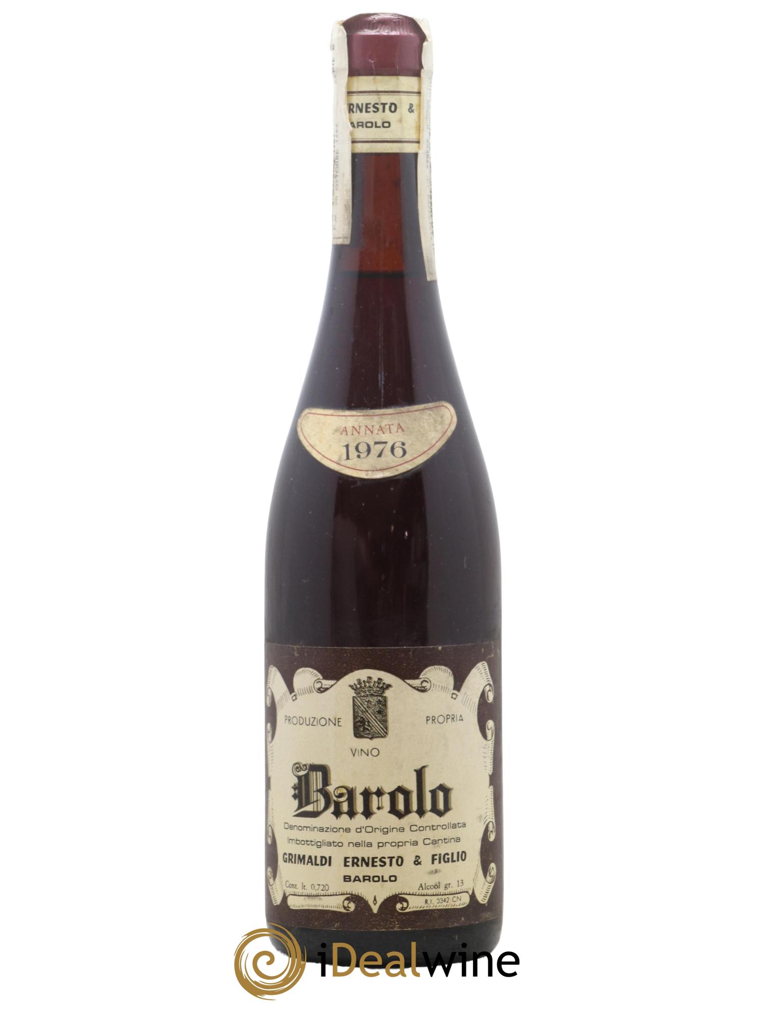 Barolo Grimaldi 1976 - Posten von 1 Flasche - 0