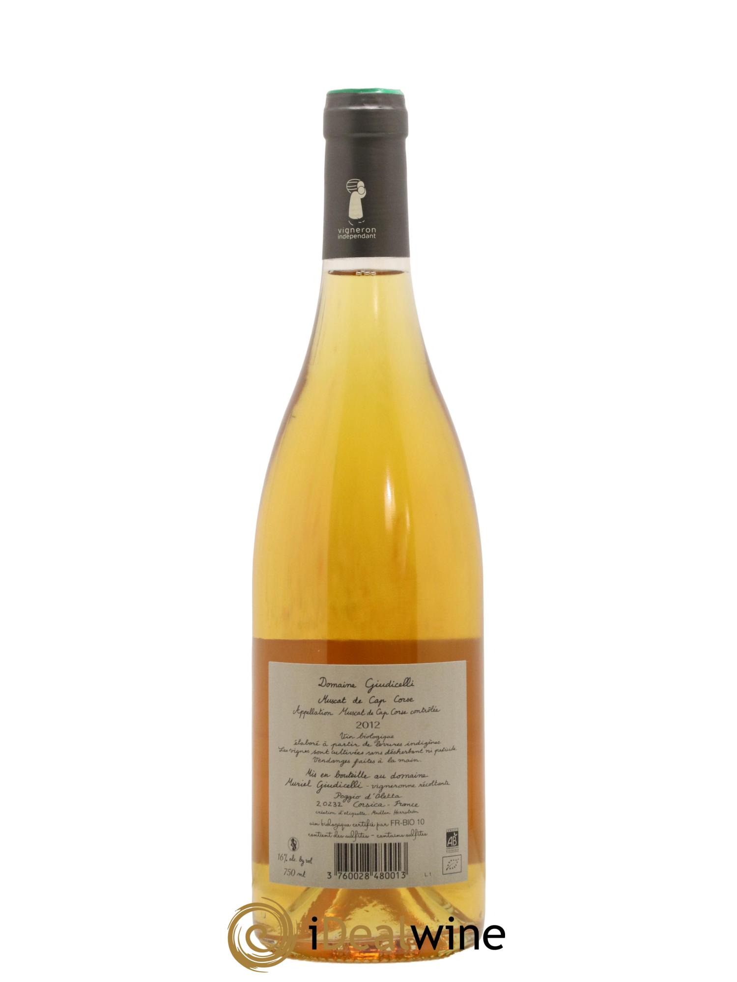 Muscat du Cap Corse Domaine Giudicelli 2012 - Lotto di 1 bottiglia - 1