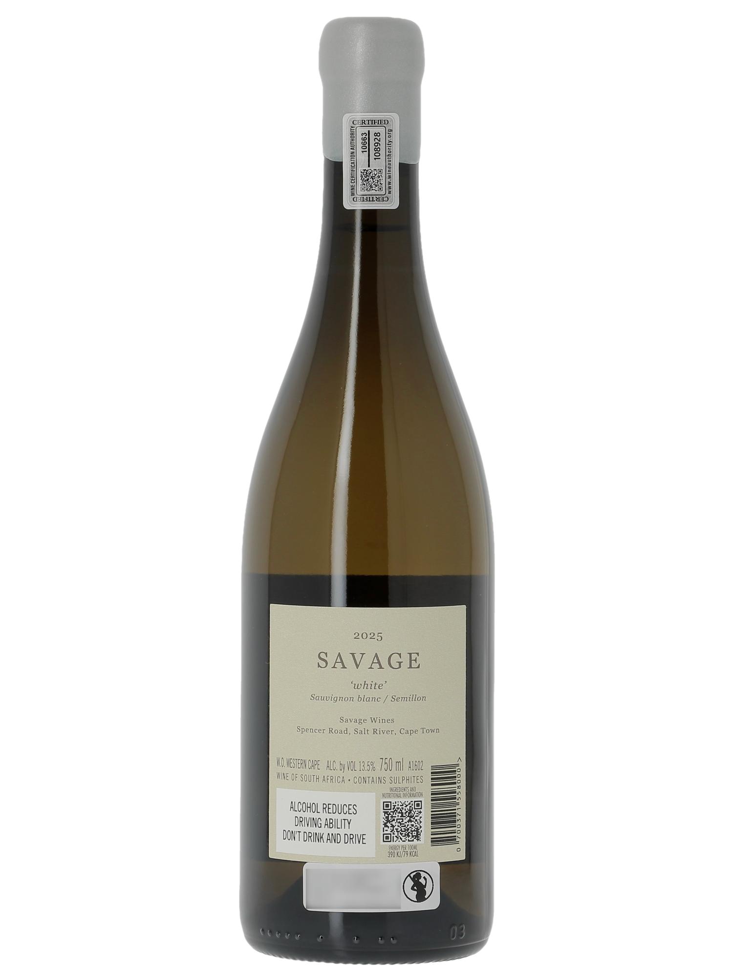 Western Cape Savage White  2025 - Posten von 1 Flasche - 1