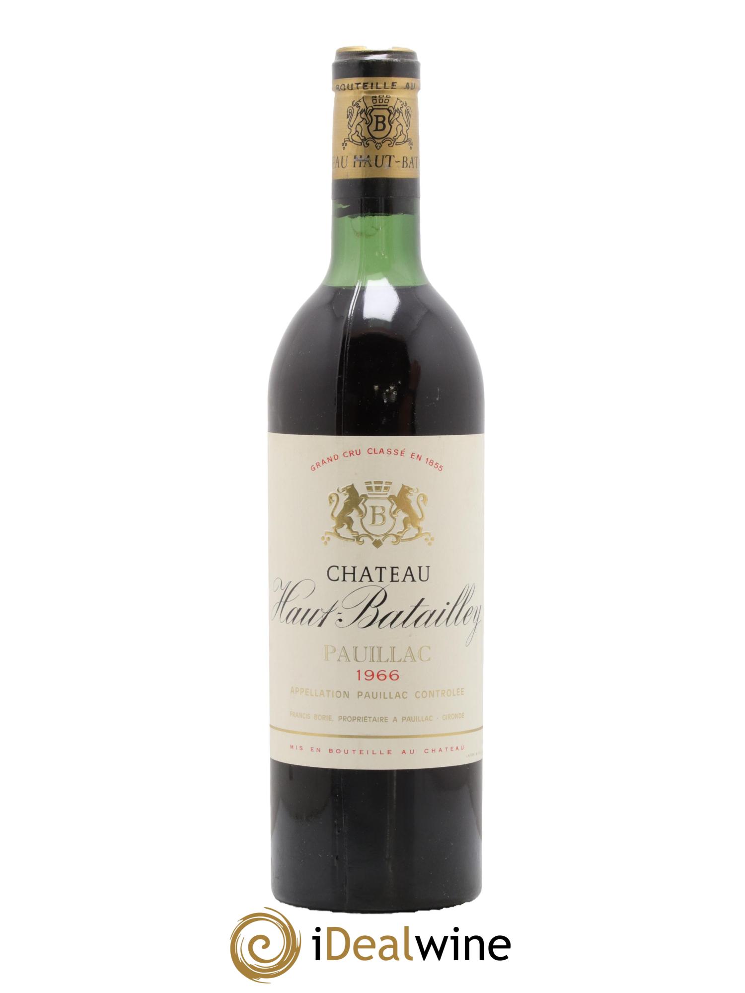 Château Haut Batailley 5ème Grand Cru Classé 1966 - Lotto di 1 bottiglia - 0