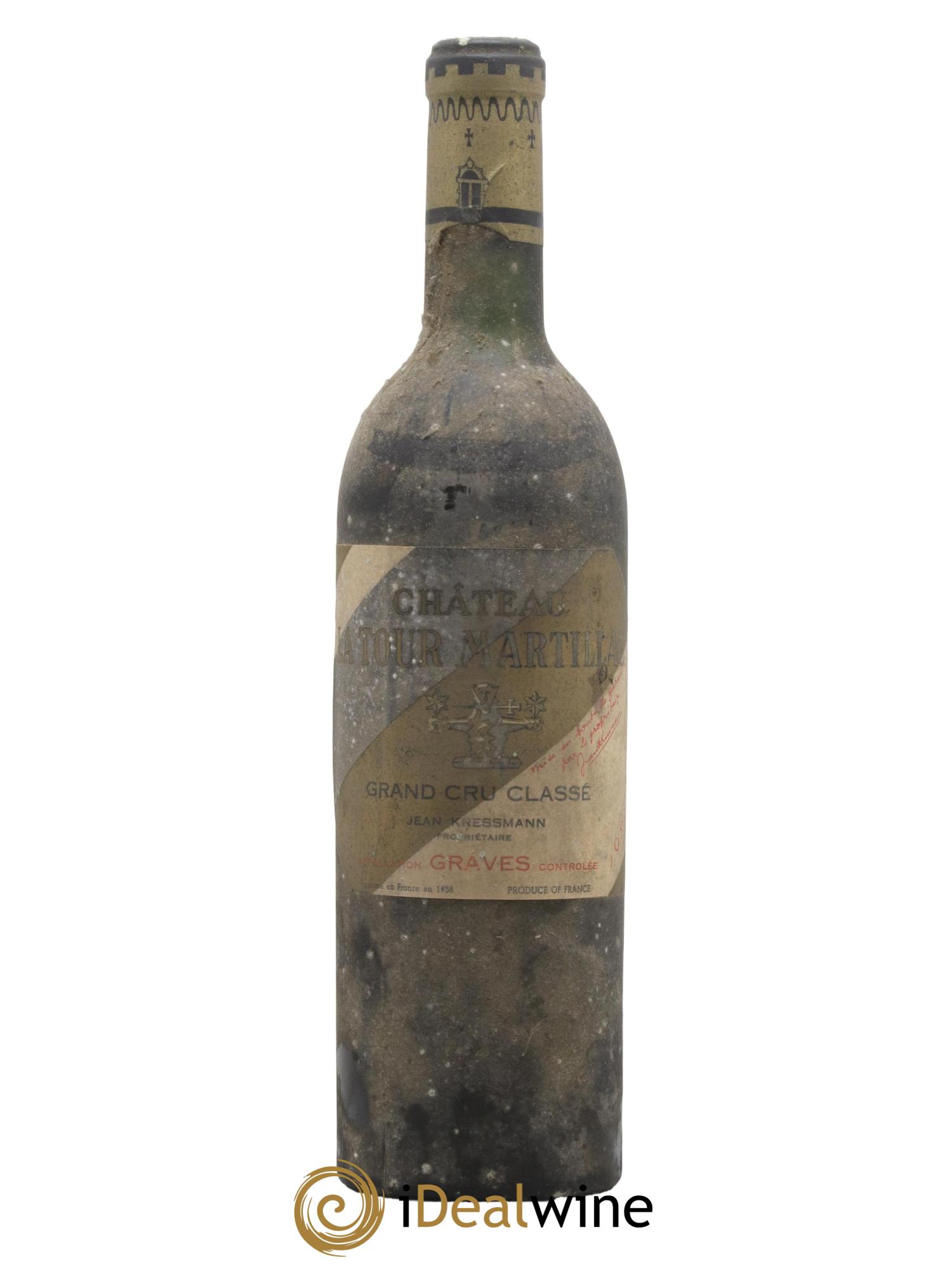 Château Latour-Martillac Cru Classé de Graves 1953 - Lot de 1 bouteille - 0