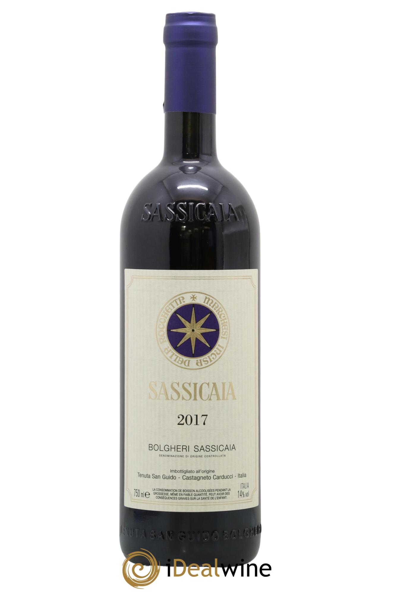 Bolgheri DOC Sassicaia Tenuta San Guido 2017 - Lot de 1 bouteille - 0