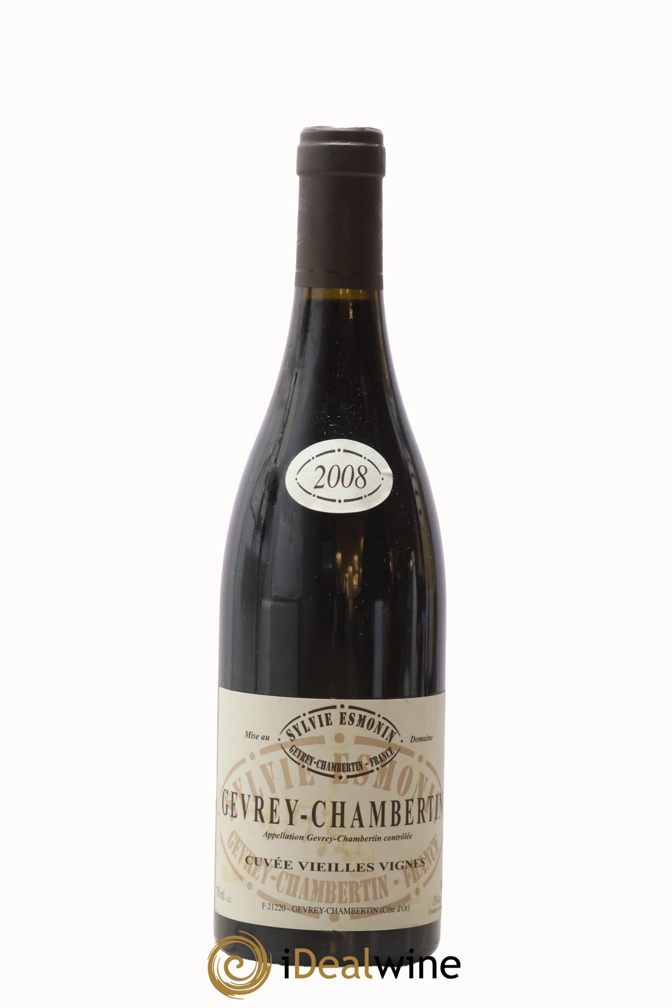 Gevrey-Chambertin Vieilles Vignes Sylvie Esmonin 2008 - Posten von 1 Flasche - 0