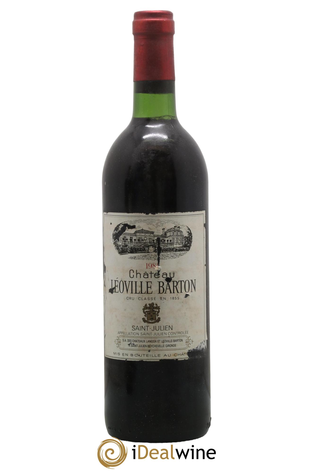 Château Léoville Barton 2ème Grand Cru Classé 1981 - Posten von 1 Flasche - 0