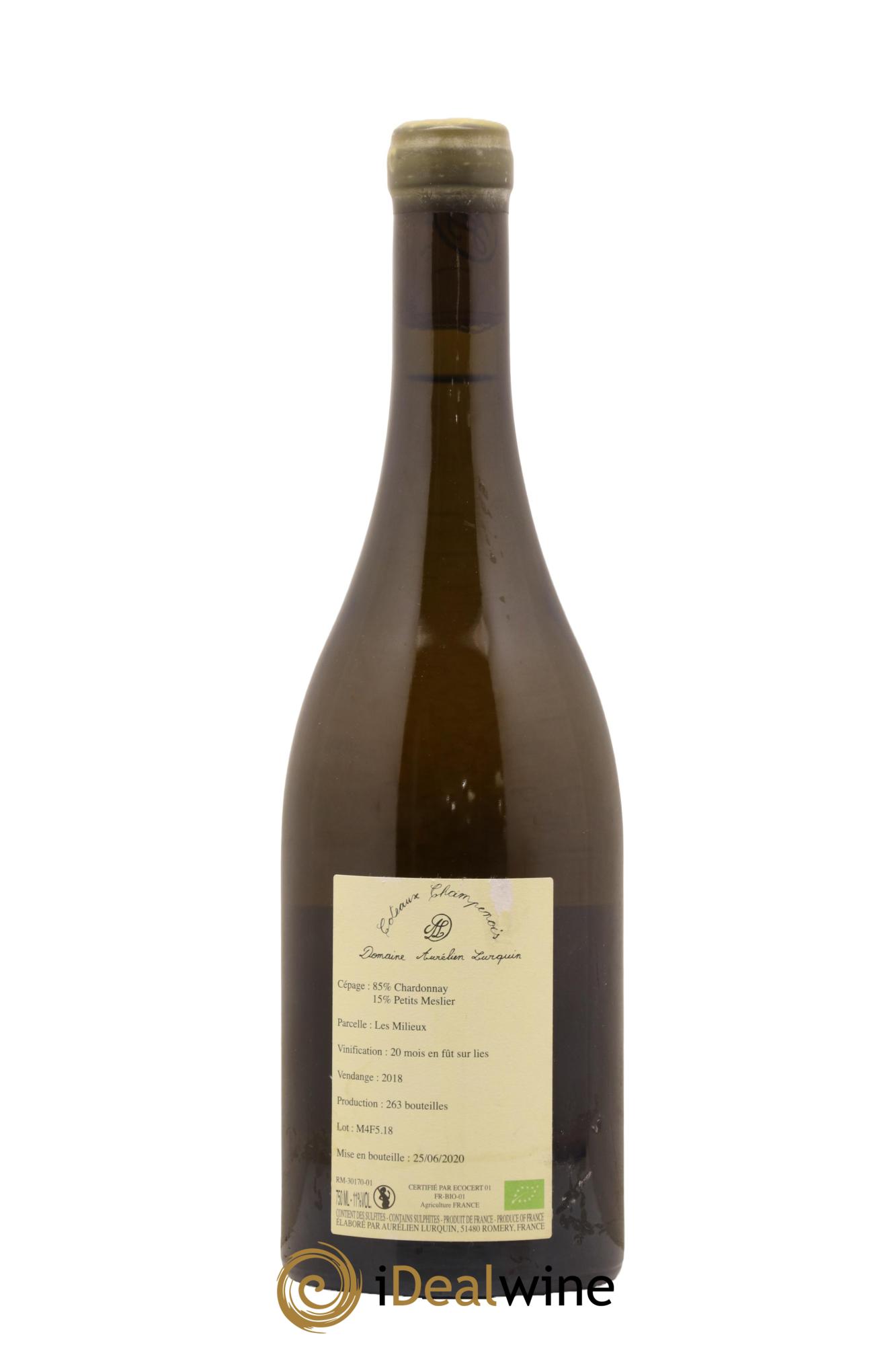 Coteaux Champenois Les Milieux Maison Aurelien Lurquin 2018 - Lot de 1 bouteille - 1