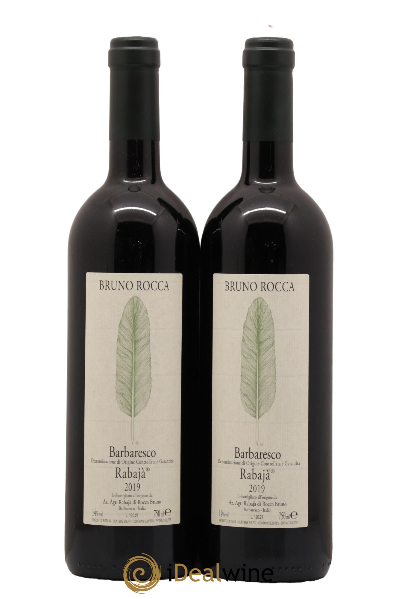 Barbaresco DOCG Rabajà Bruno Rocca 2019 - Lotto di 2 bottiglie - 0