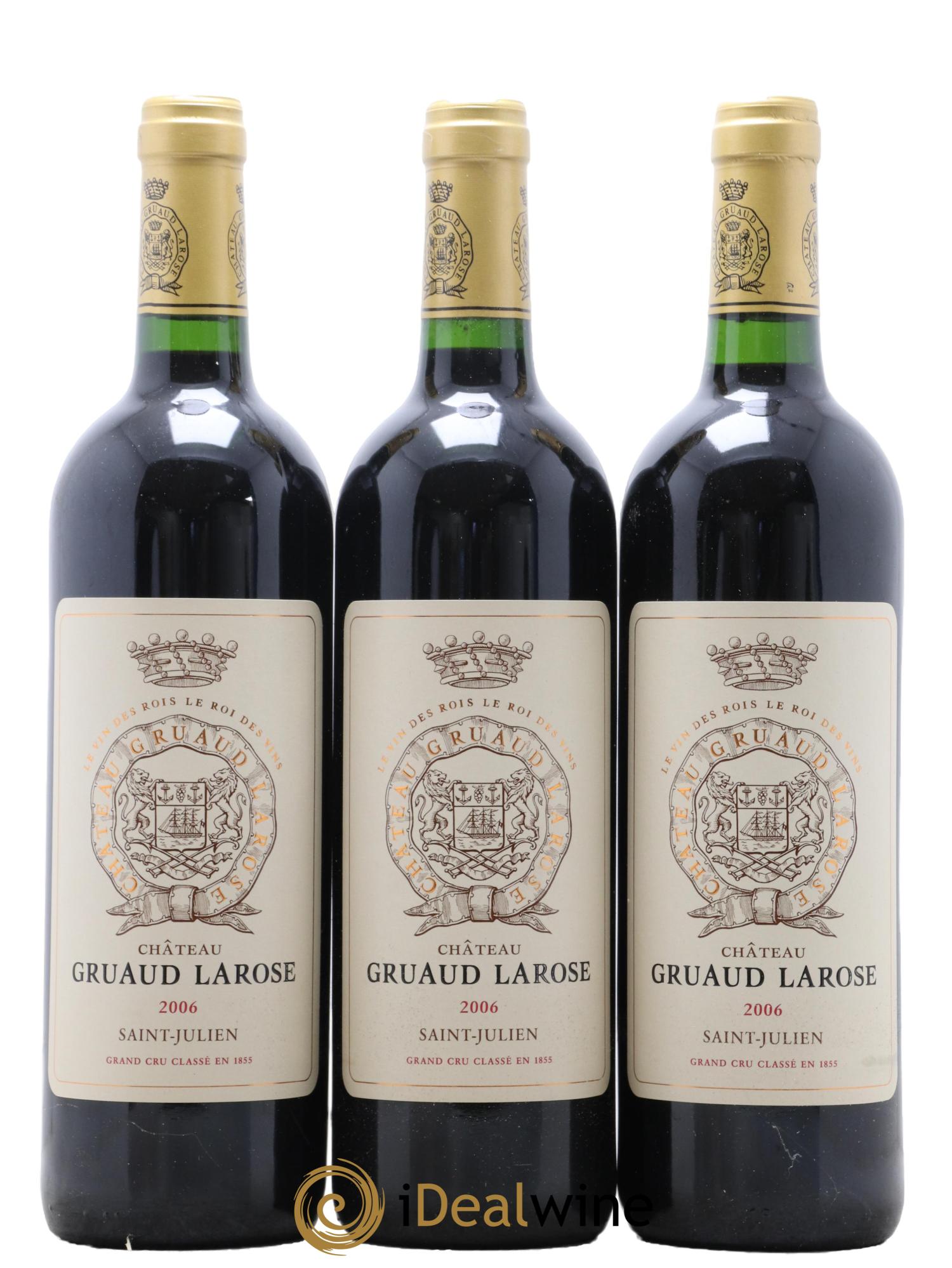 Château Gruaud Larose 2ème Grand Cru Classé 2006 - Lot de 3 bouteilles - 0
