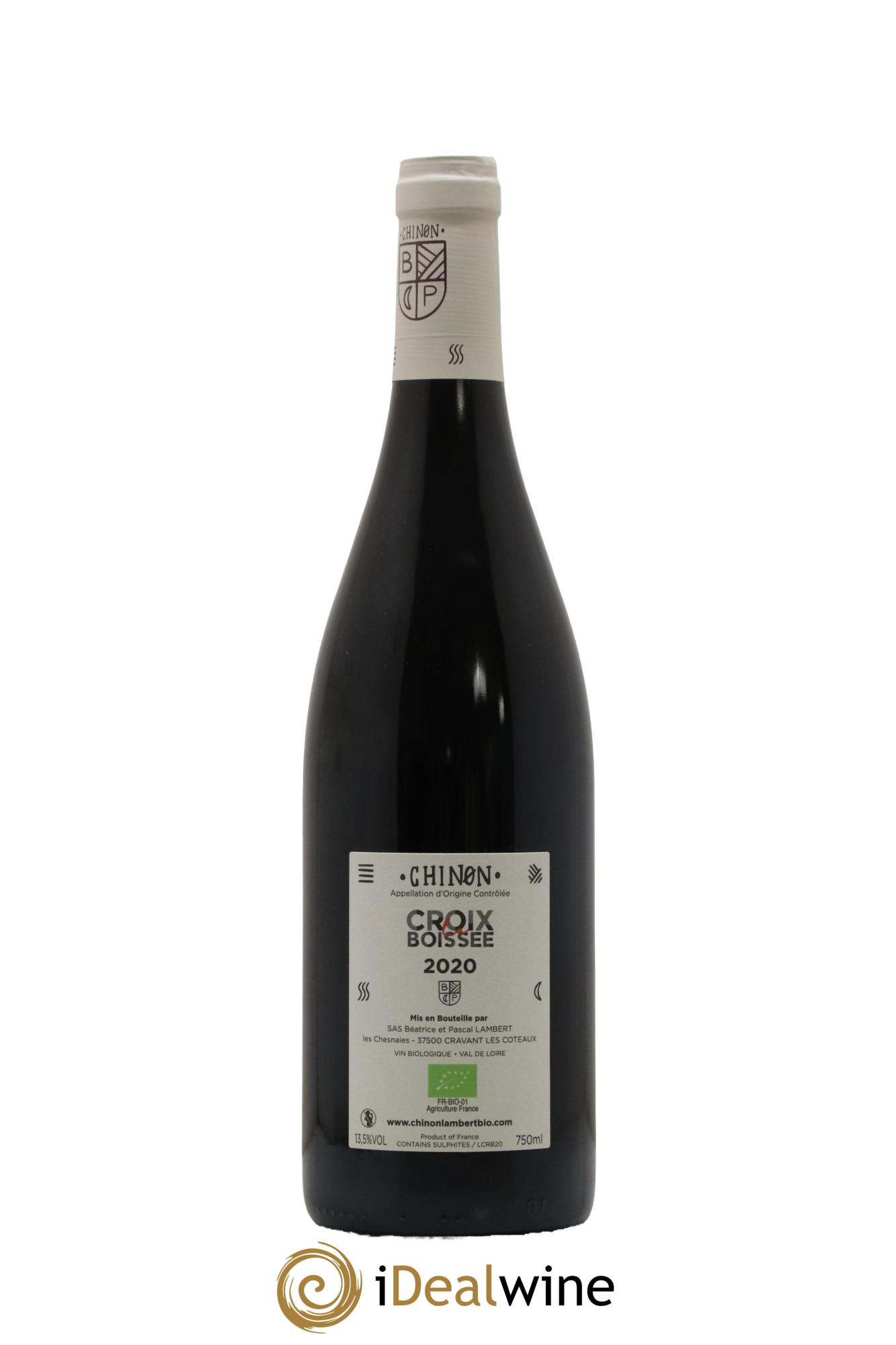 Chinon Domaine Lambert La Croix Boissee 2020 - Lot de 1 bouteille - 1