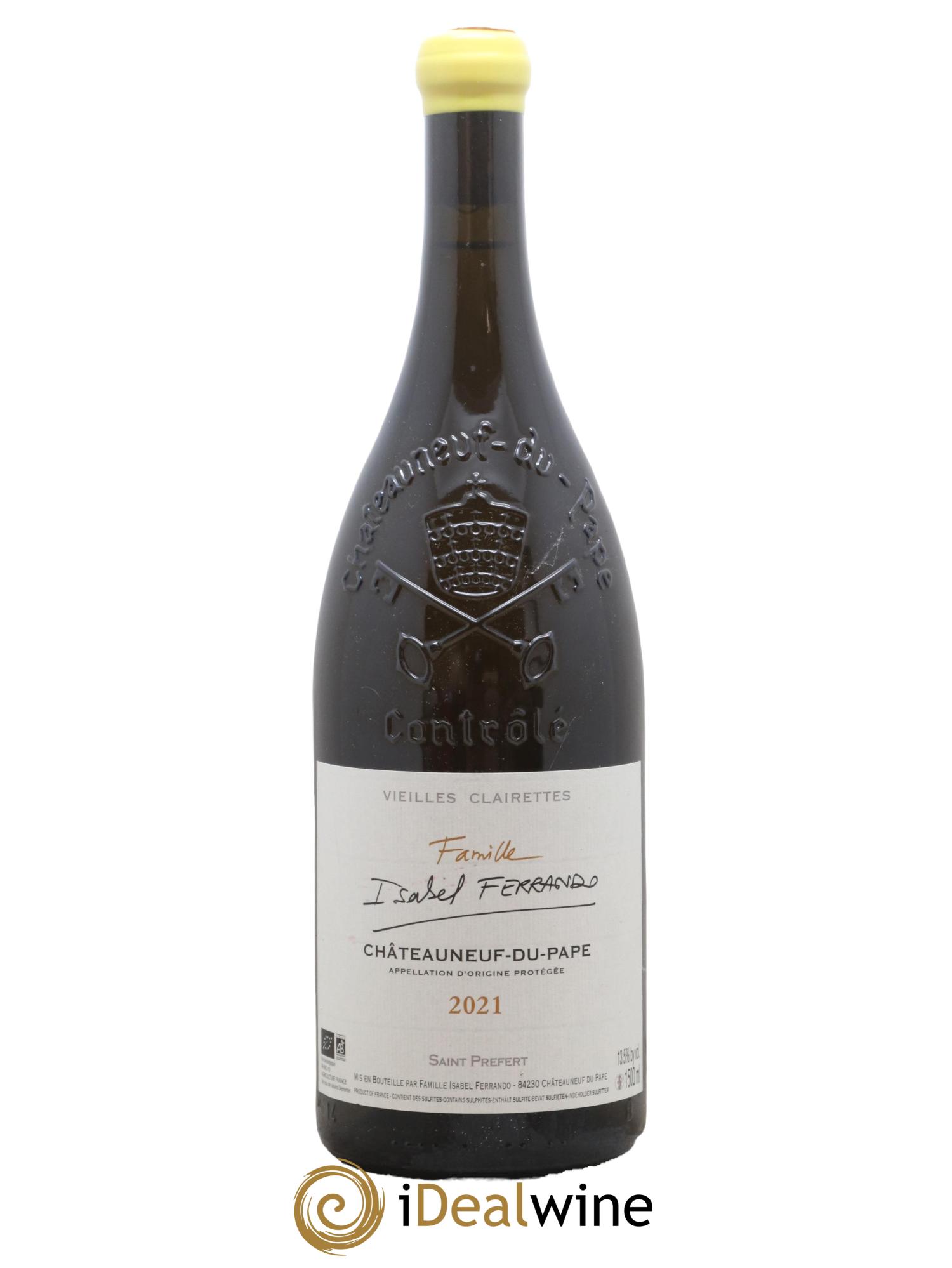Châteauneuf-du-Pape Vieilles clairettes Domaine de Saint Préfert 2021 - Lot de 1 magnum - 0