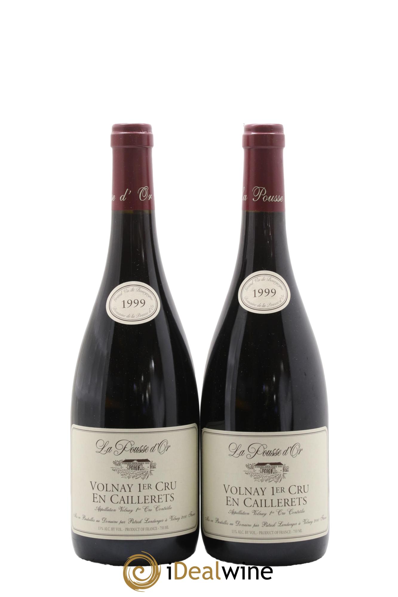 Volnay 1er Cru Les Caillerets La Pousse d'Or (Domaine de) 1999 - Lot of 2 bottles - 0