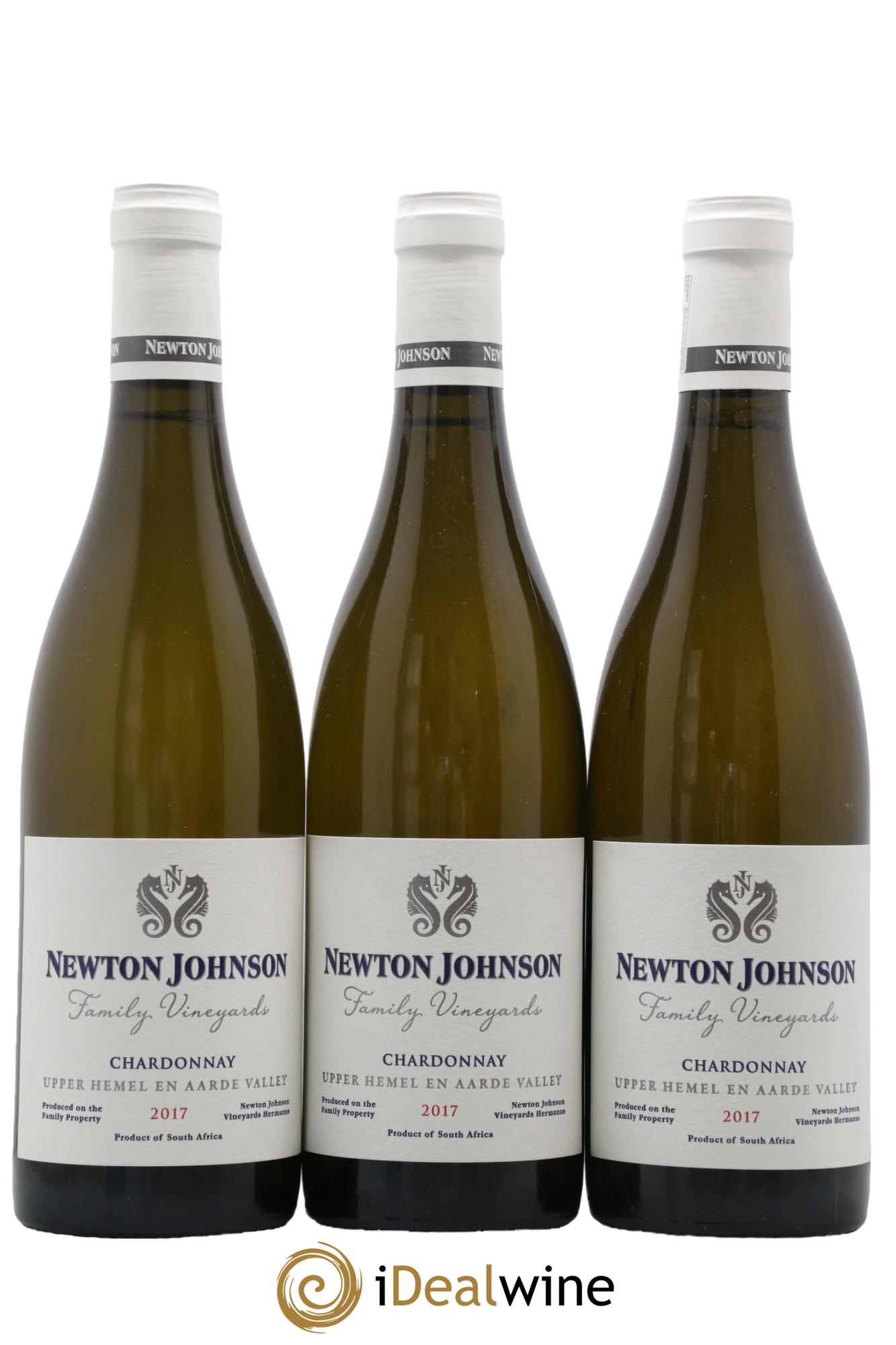Afrique du Sud Chardonnay Newton Johnson 2017 - Lot de 3 bouteilles - 0