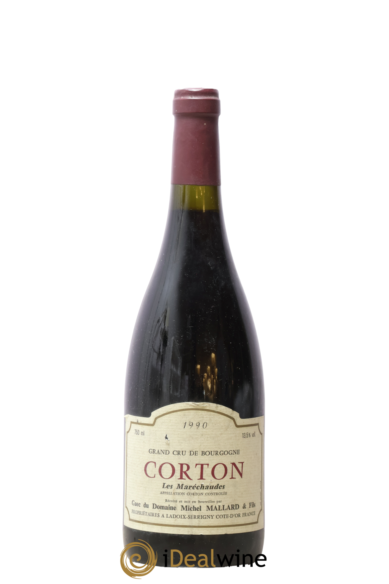 Corton Les Maréchaudes Grand Cru Michel Mallard et Fils Les Maréchaudes Domaine Michel Maillard 1990 - Lot de 1 bouteille - 0
