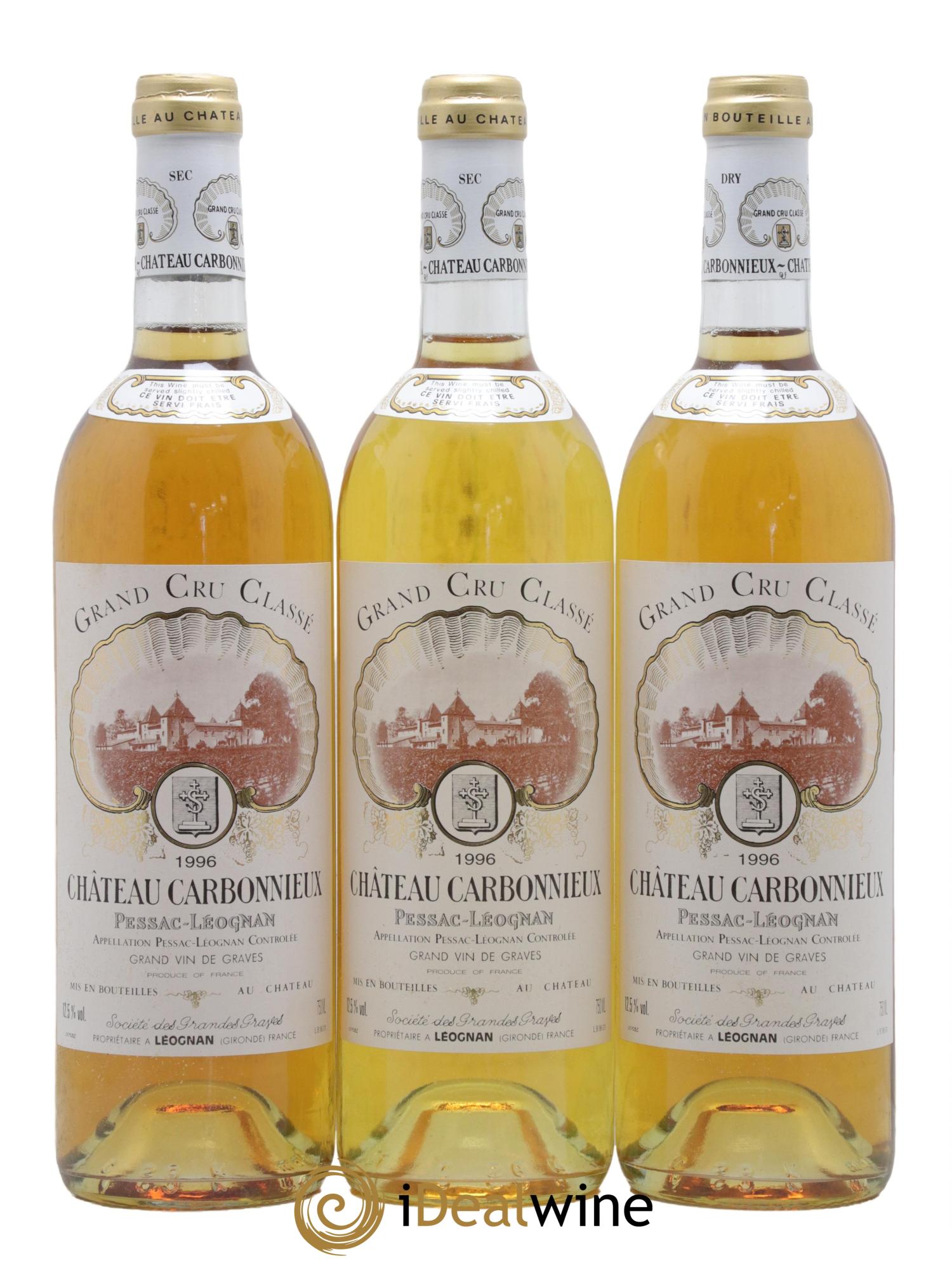 Château Carbonnieux Cru Classé de Graves 1996 - Lot de 12 bouteilles - 3