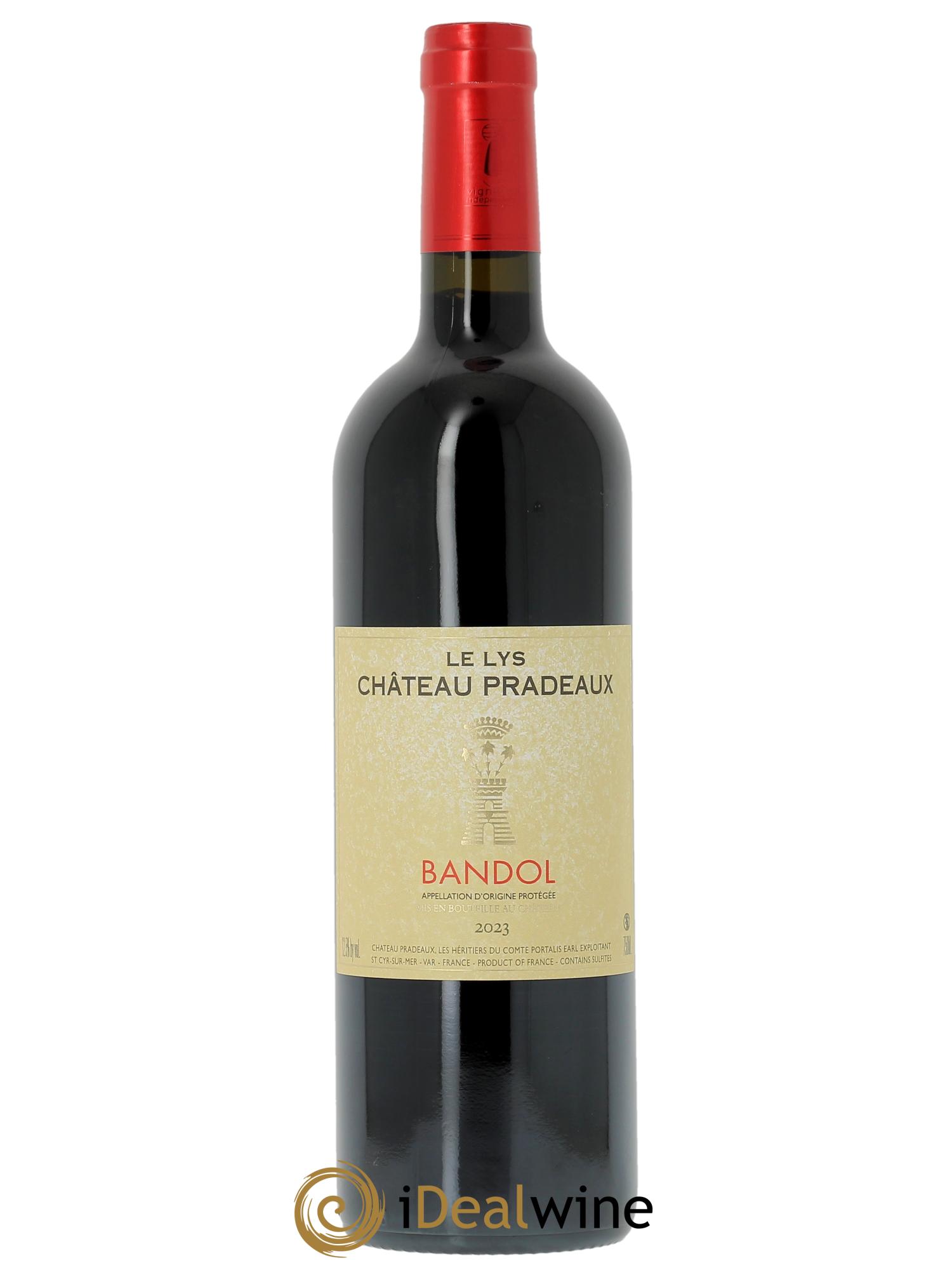 Bandol Château Pradeaux Le Lys Famille Portalis  2023 - Lot of 1 bottle - 0
