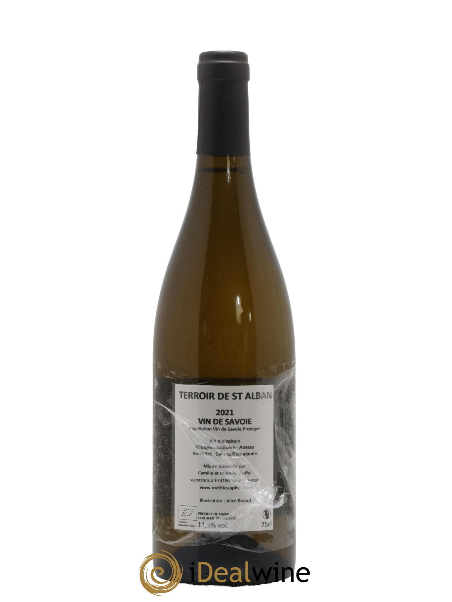 Vin de Savoie Terroir de Saint-Alban Mathieu Apffel 2021 - Lot de 1 bouteille - 1