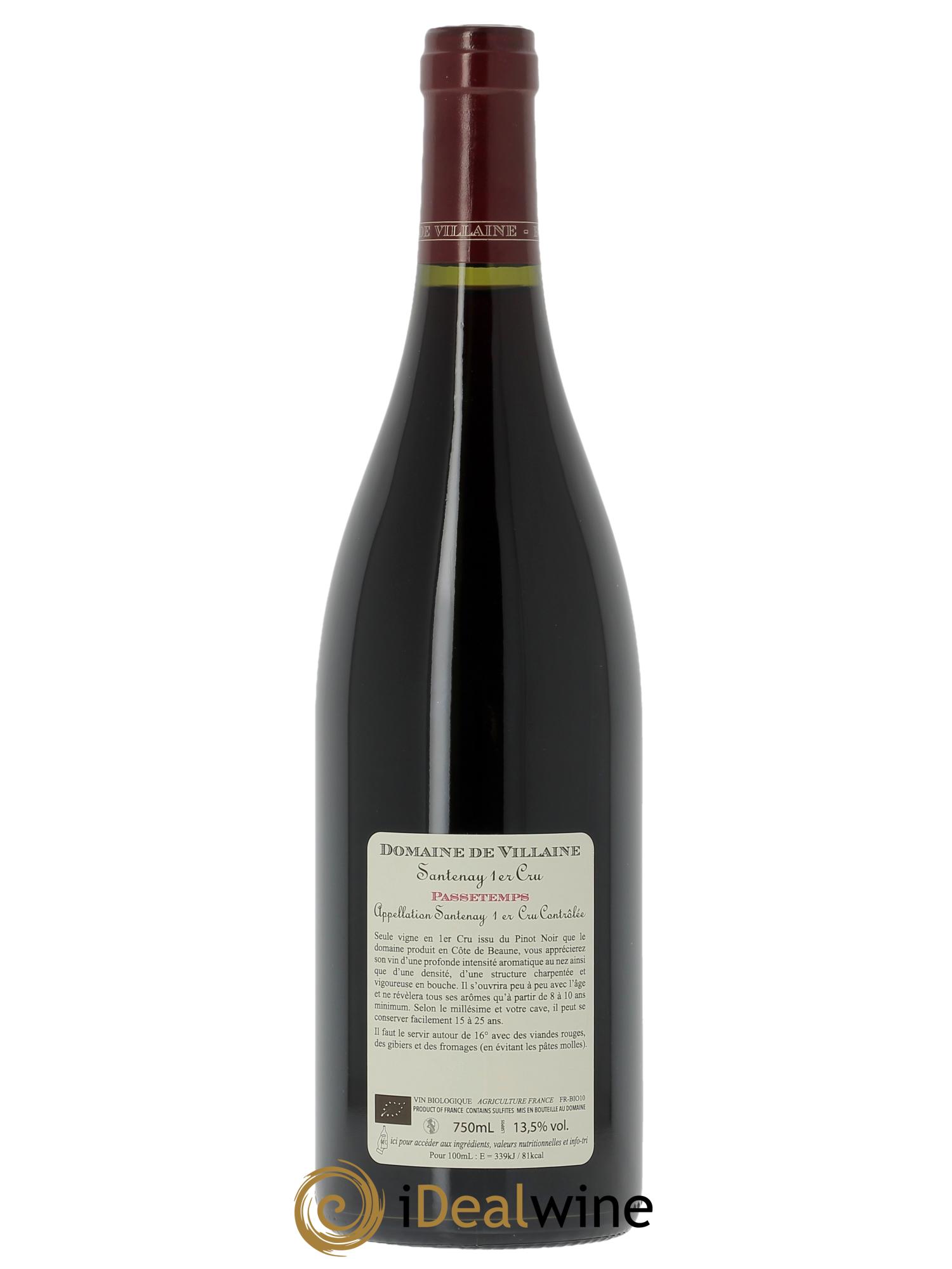Santenay 1er Cru Passetemps Domaine de Villaine 2022 - Lotto di 1 bottiglia - 1