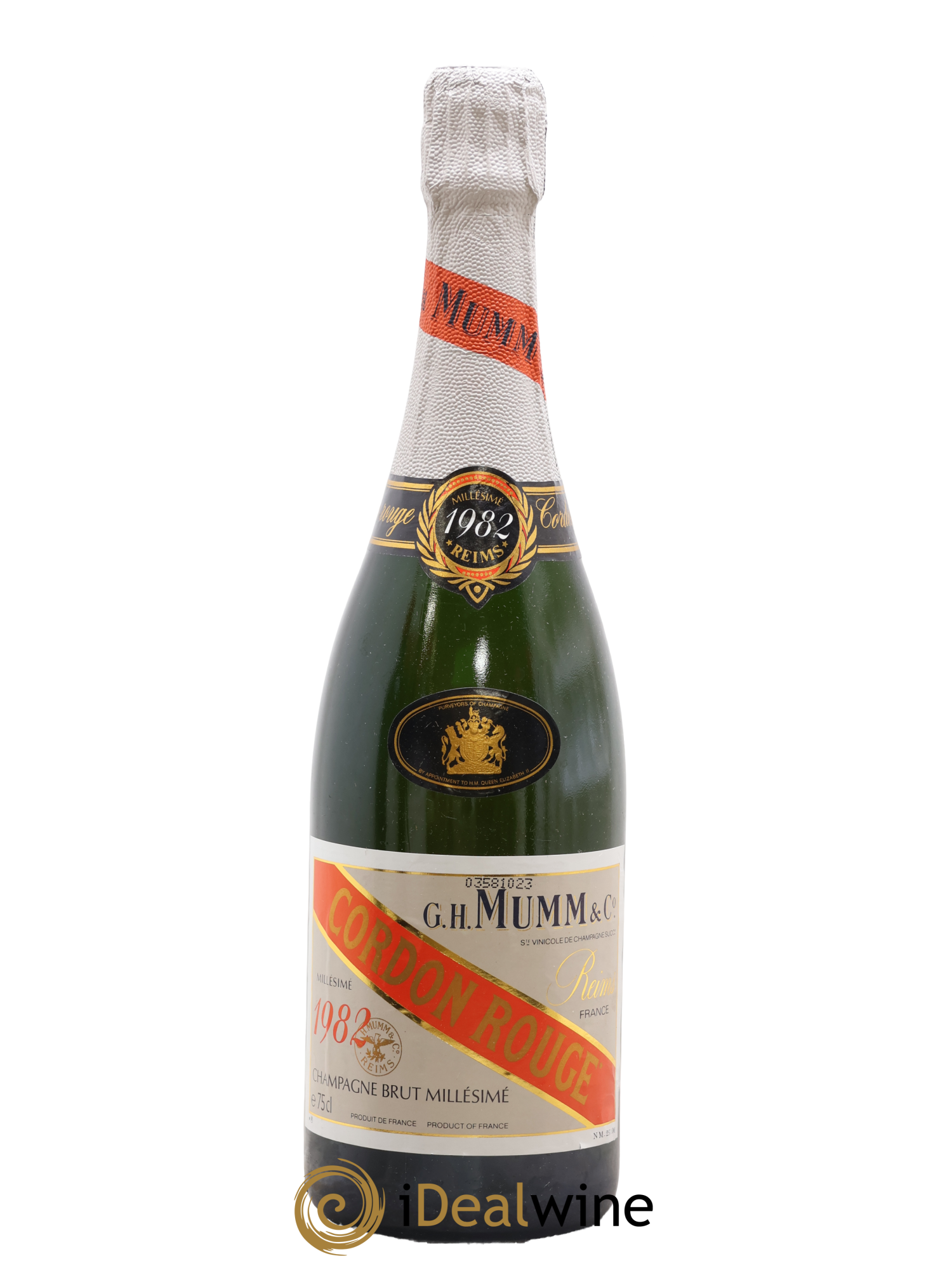 Cordon Rouge Mumm 1982 - Lot de 1 bouteille - 0
