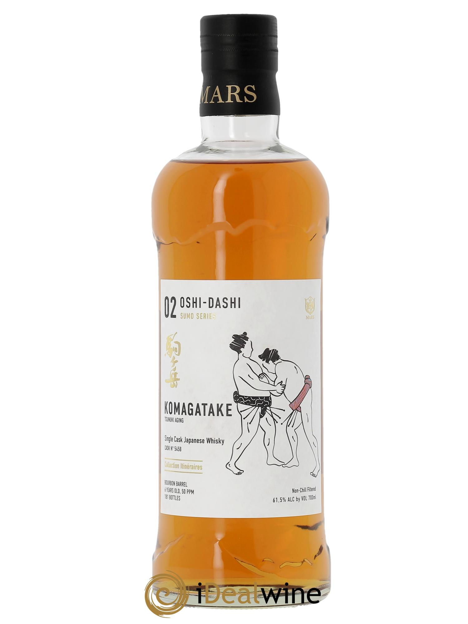 Whisky KOMAGATAKE 6 ans 2018 Oshi Dashi Tsunuki Aging Bourbon Barrel Itinéraires 58,4°  - Lotto di 1 bottiglia - 1