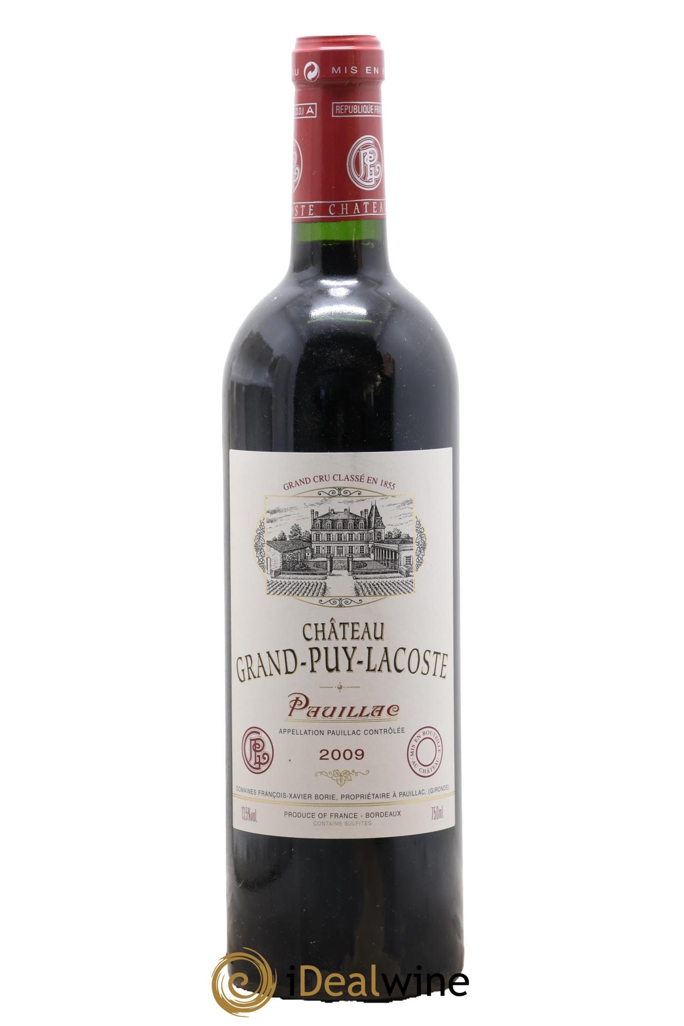 Château Grand Puy Lacoste 5ème Grand Cru Classé 2009 - Lot de 1 bouteille - 0