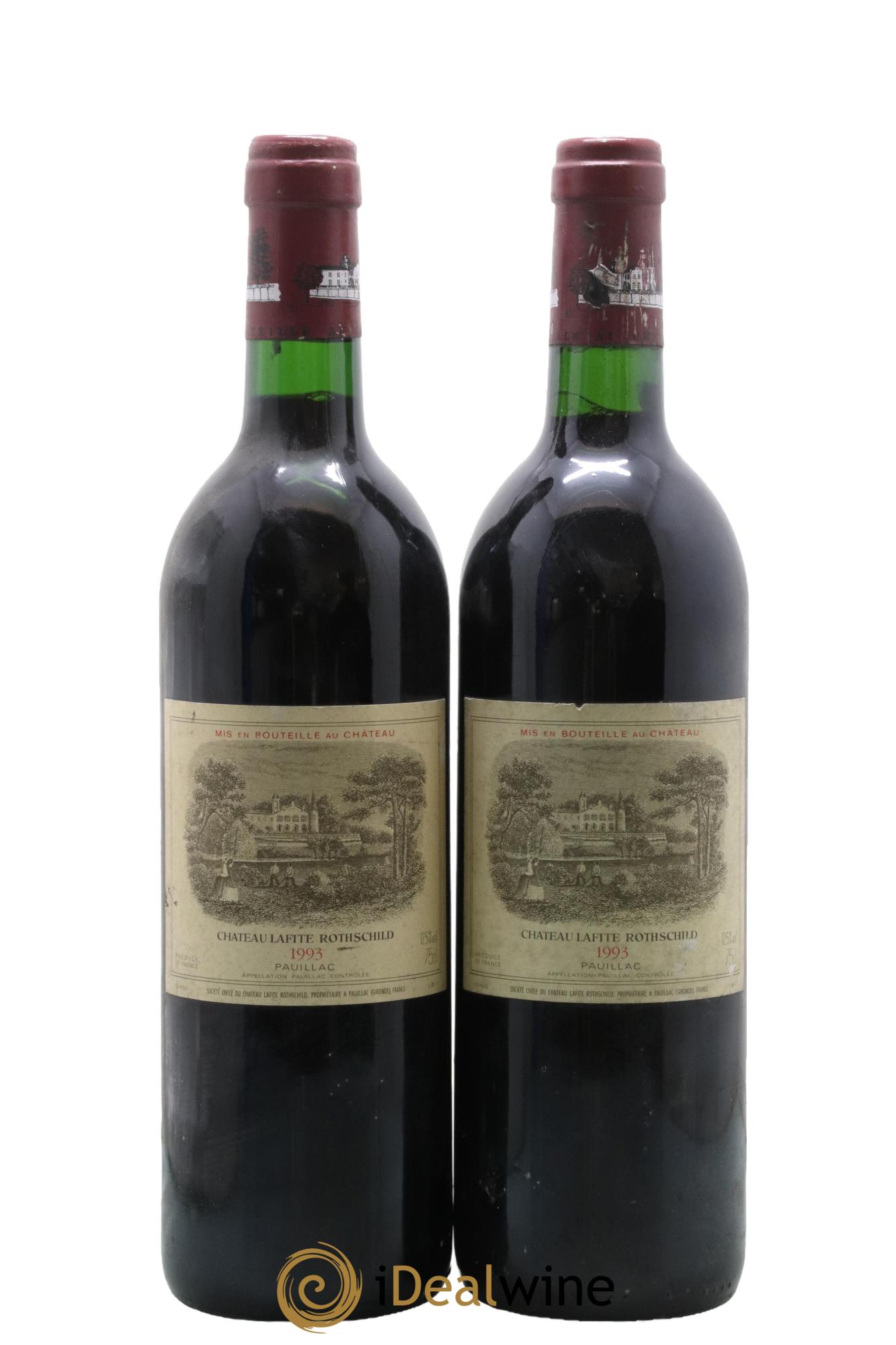 Château Lafite Rothschild 1er Grand Cru Classé 1993 - Lot de 2 bouteilles - 0