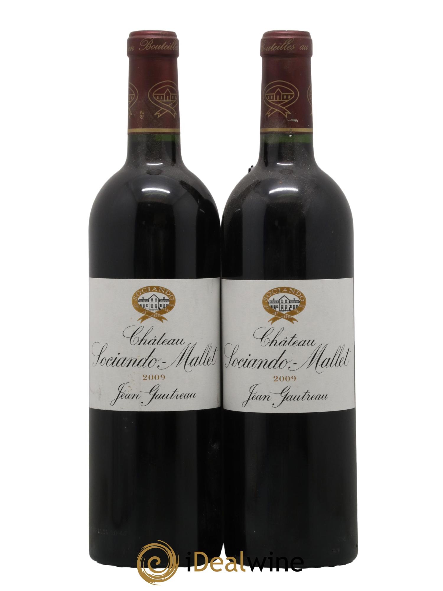 Château Sociando Mallet 2009 - Lot de 2 bouteilles - 0