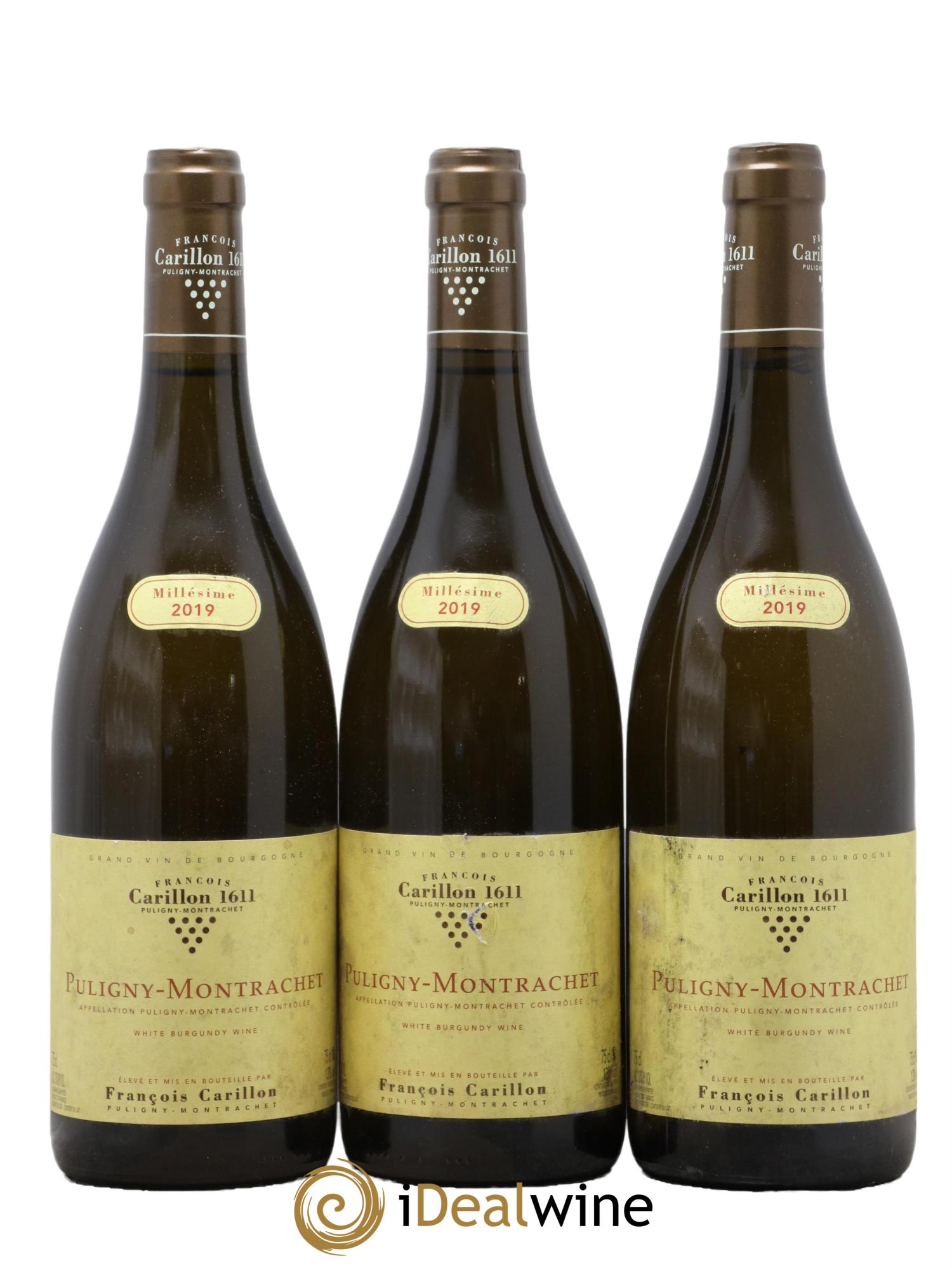 Puligny-Montrachet François Carillon 2019 - Lot de 3 bouteilles - 0