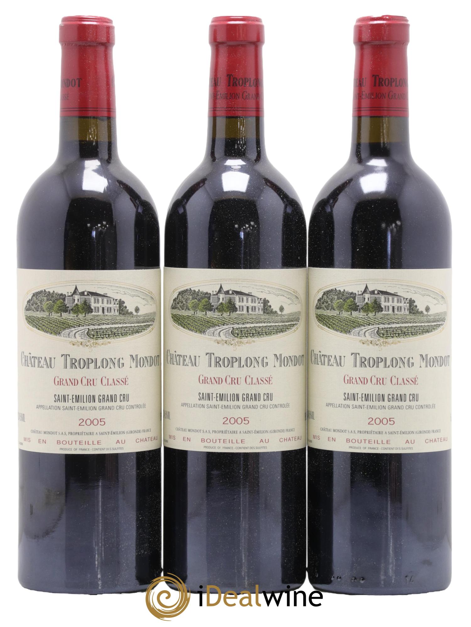 Château Troplong Mondot 1er Grand Cru Classé B 2005 - Lot de 6 bouteilles - 2