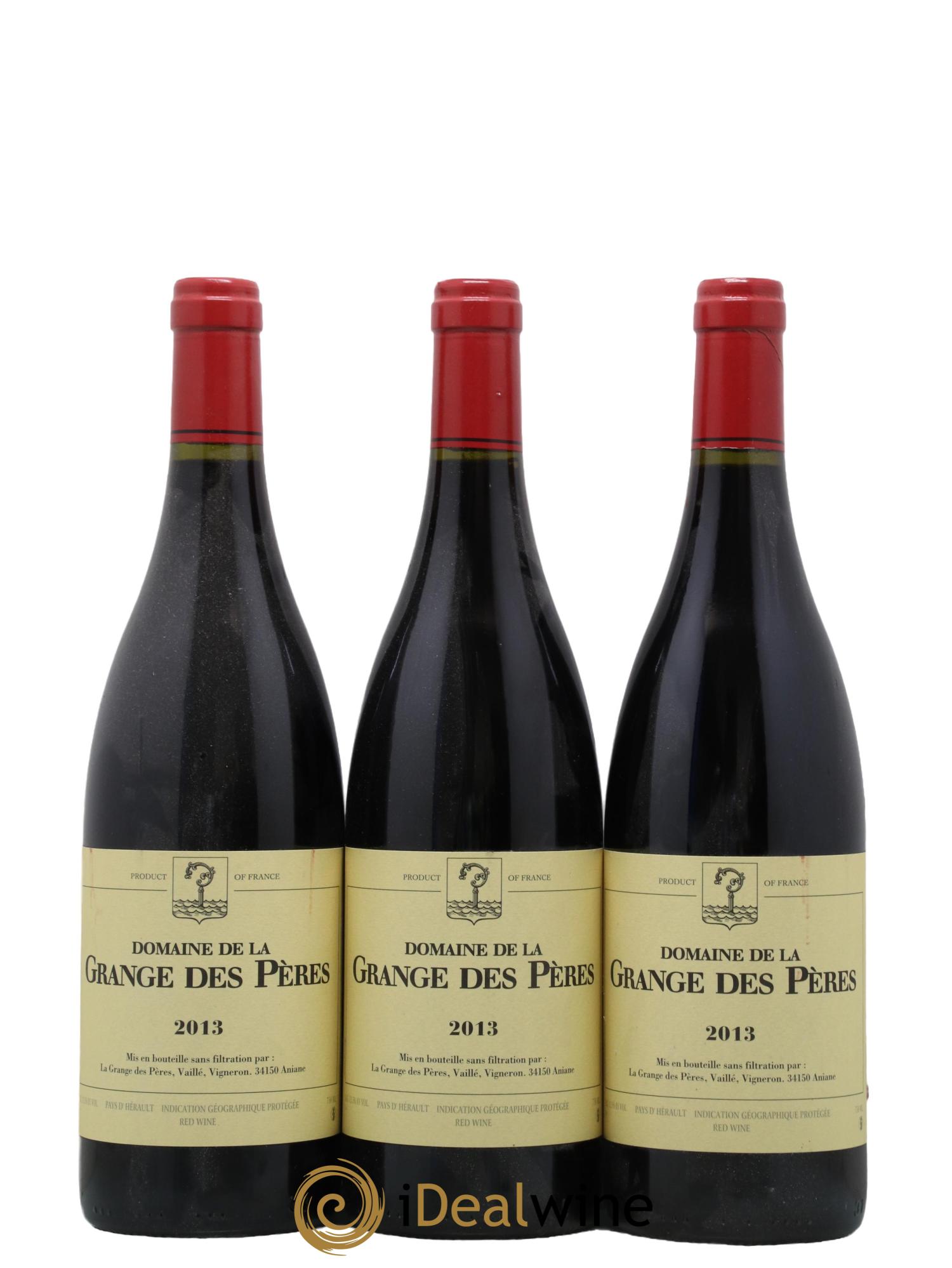 Pays d'Hérault Grange des Pères Laurent Vaillé 2013 - Lot de 3 bouteilles - 0