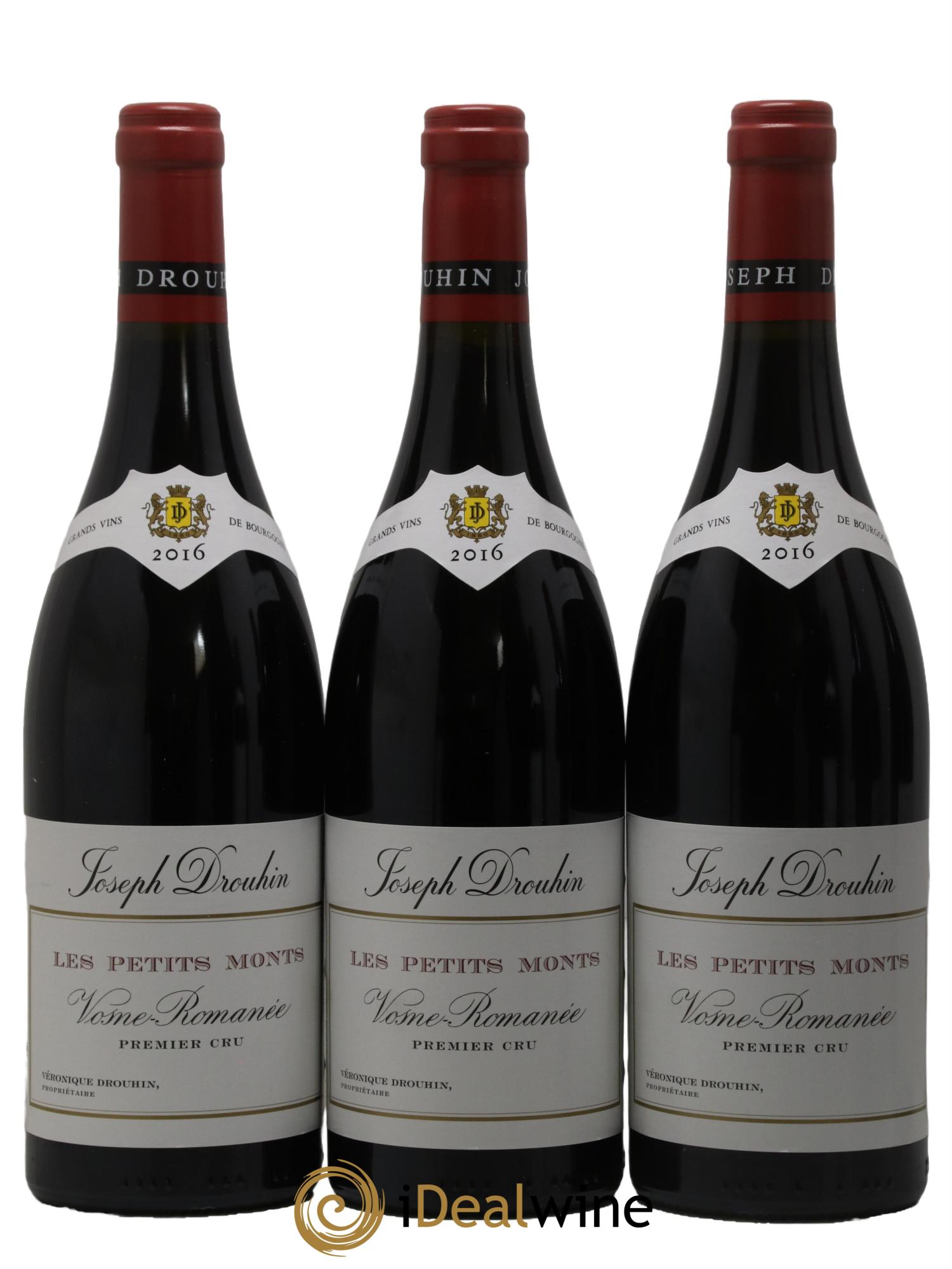 Vosne-Romanée 1er Cru Les Petits Monts Joseph Drouhin 2016 - Lot of 6 bottles - 1