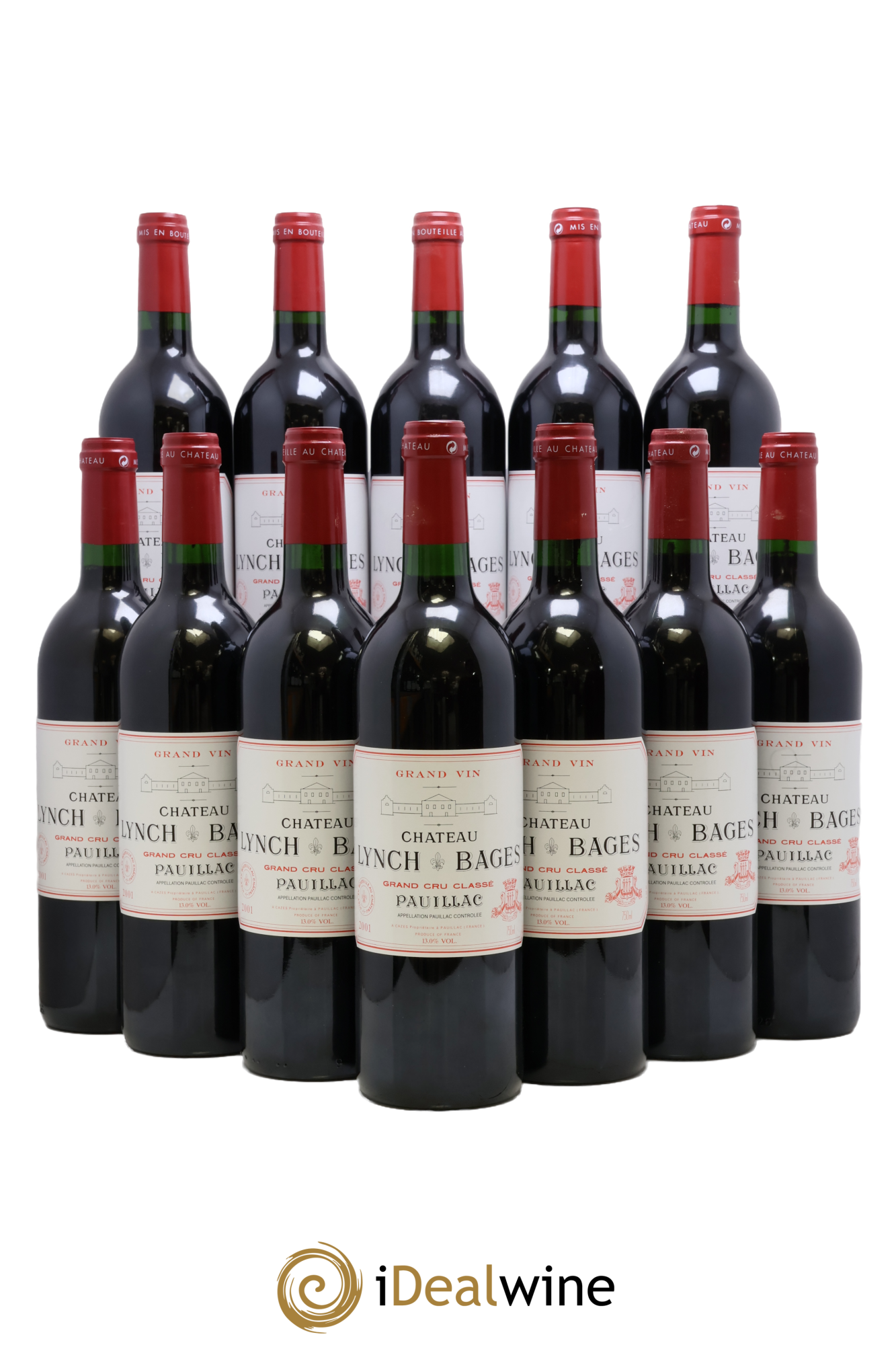 Château Lynch Bages 5ème Grand Cru Classé 2001 - Lot of 12 bottles - 0
