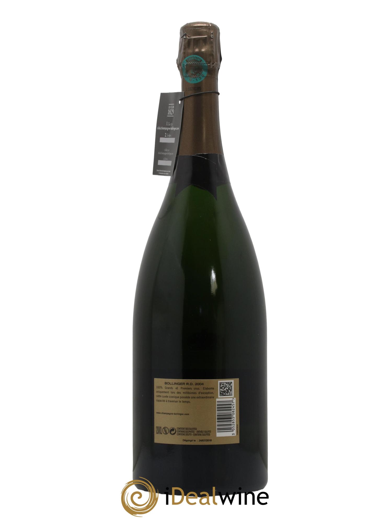 R.D. Extra-Brut Bollinger 2004 - Lot of 1 magnum - 1