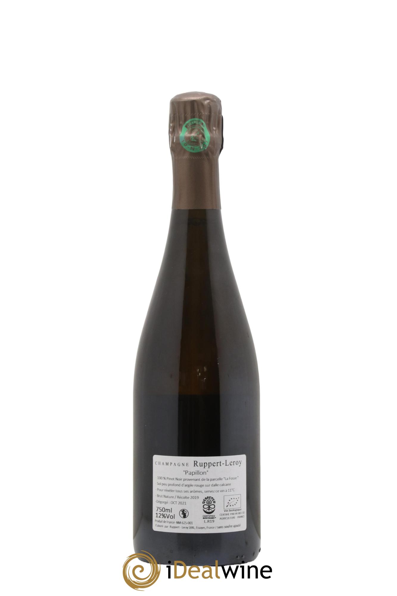 Papillon Brut Nature Ruppert-Leroy (Domaine) 2019 - Lot of 1 bottle - 1