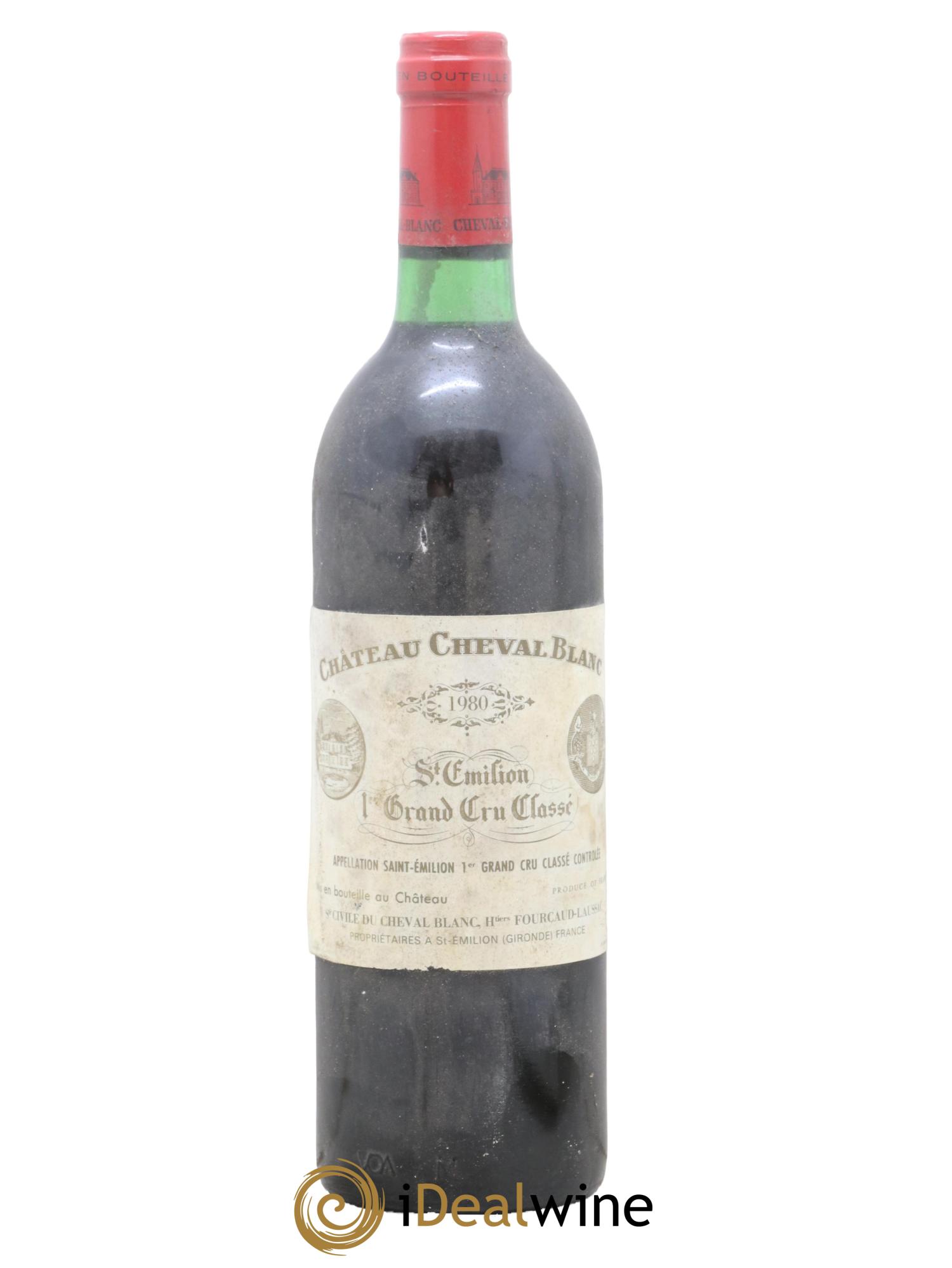 Château Cheval Blanc 1er Grand Cru Classé A 1980 - Lot de 1 bouteille - 0
