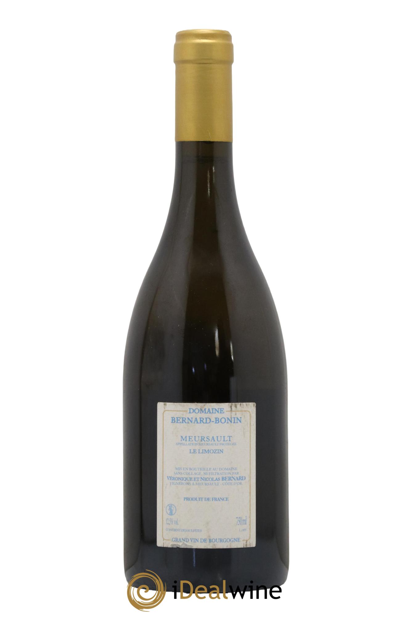 Meursault Le Limozin Bernard Bonin 2018 - Lot de 1 bouteille - 1