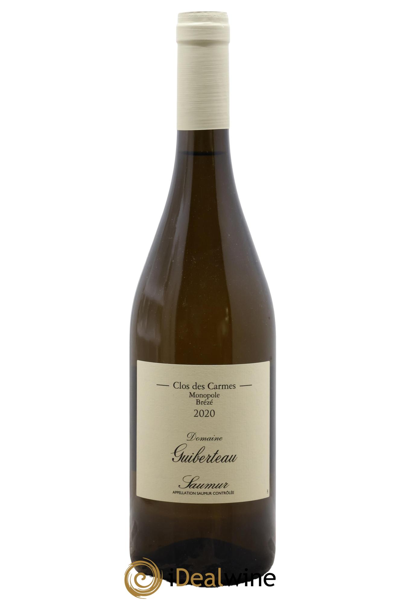 Saumur Brézé Clos des Carmes Domaine Guiberteau 2020 - Posten von 1 Flasche - 0