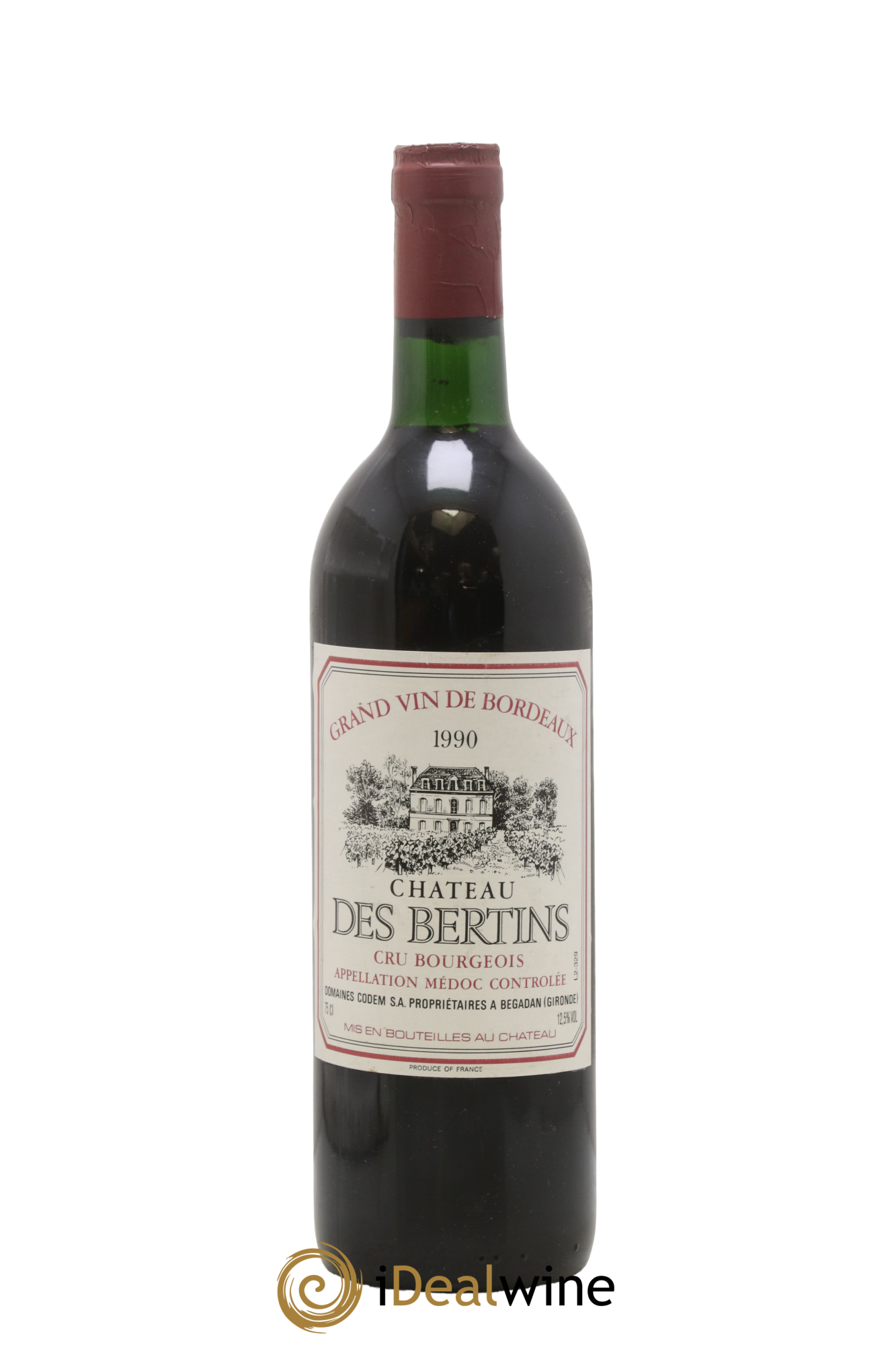 Château les Bertins Cru Bourgeois 1990 - Lotto di 1 bottiglia - 0