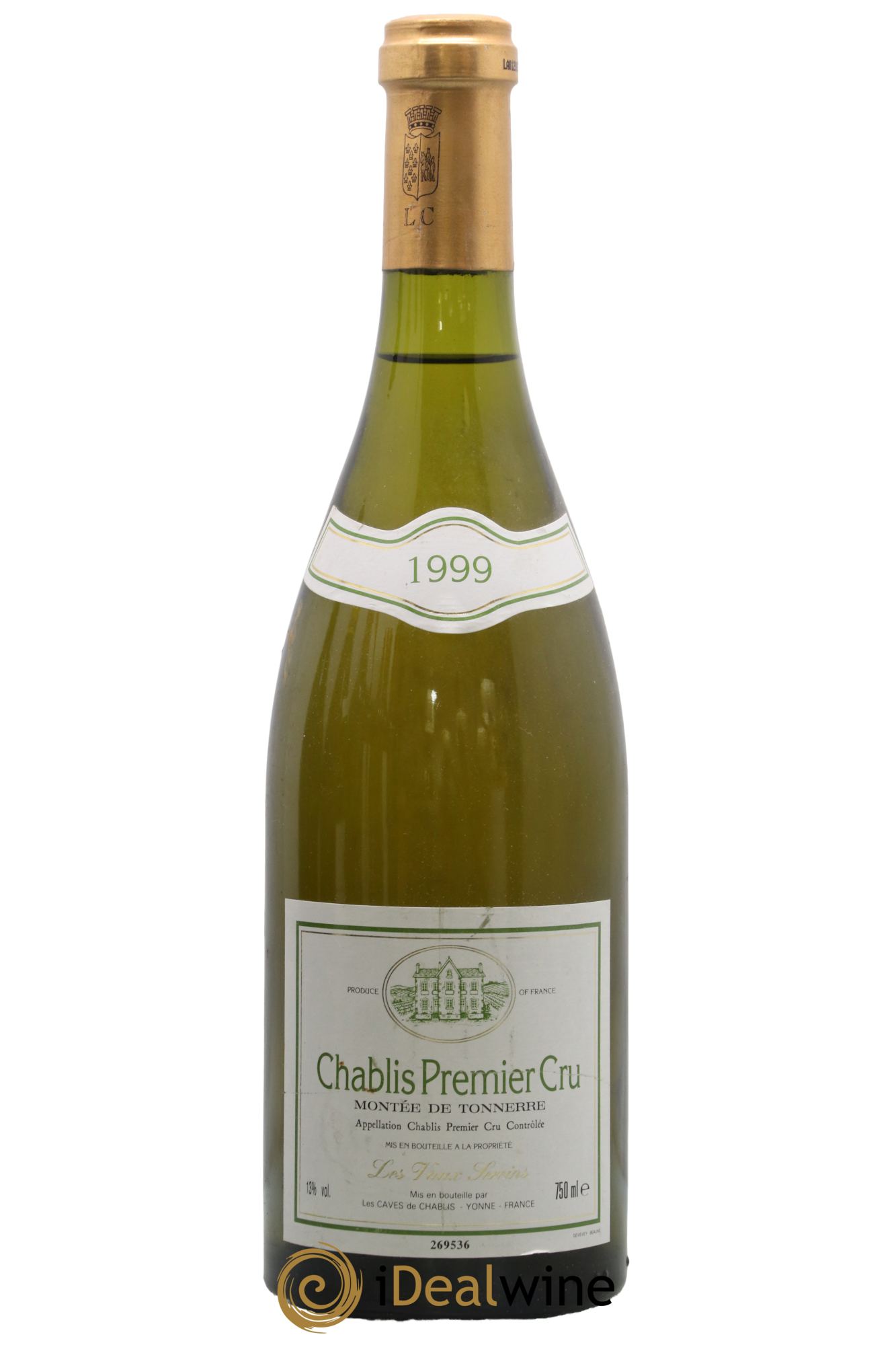 Chablis 1er Cru Montée De Tonnerre Les Vaux Sereins 1999 - Lot de 1 bouteille - 0