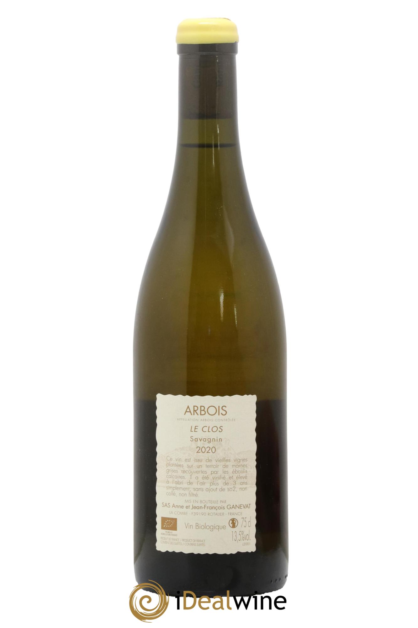 Arbois Le Clos Savagnin Anne et Jean François Ganevat 2020 - Lot of 1 bottle - 1