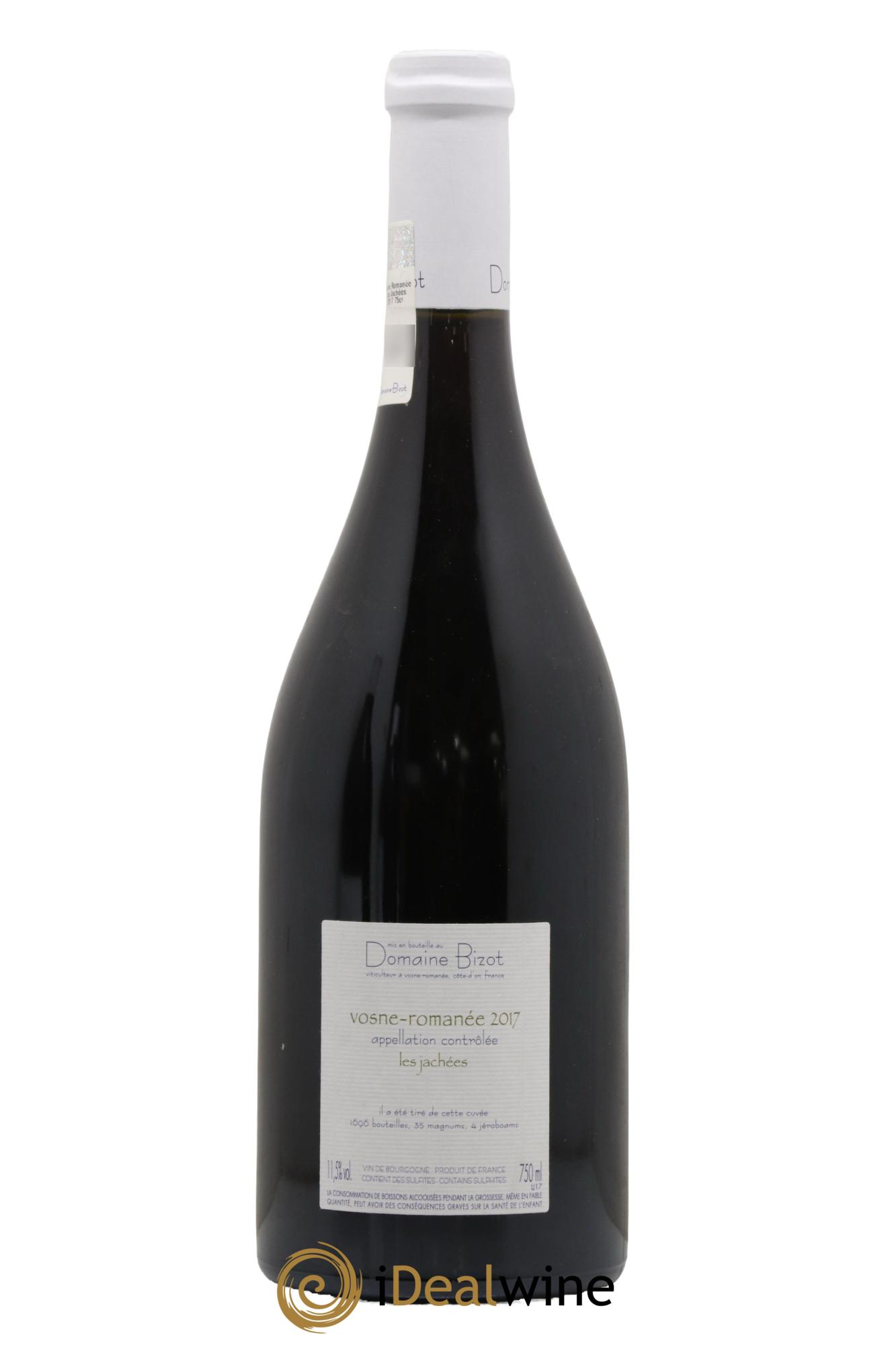 Vosne-Romanée Les Jachées Bizot (Domaine) 2017 - Lot de 1 bouteille - 1