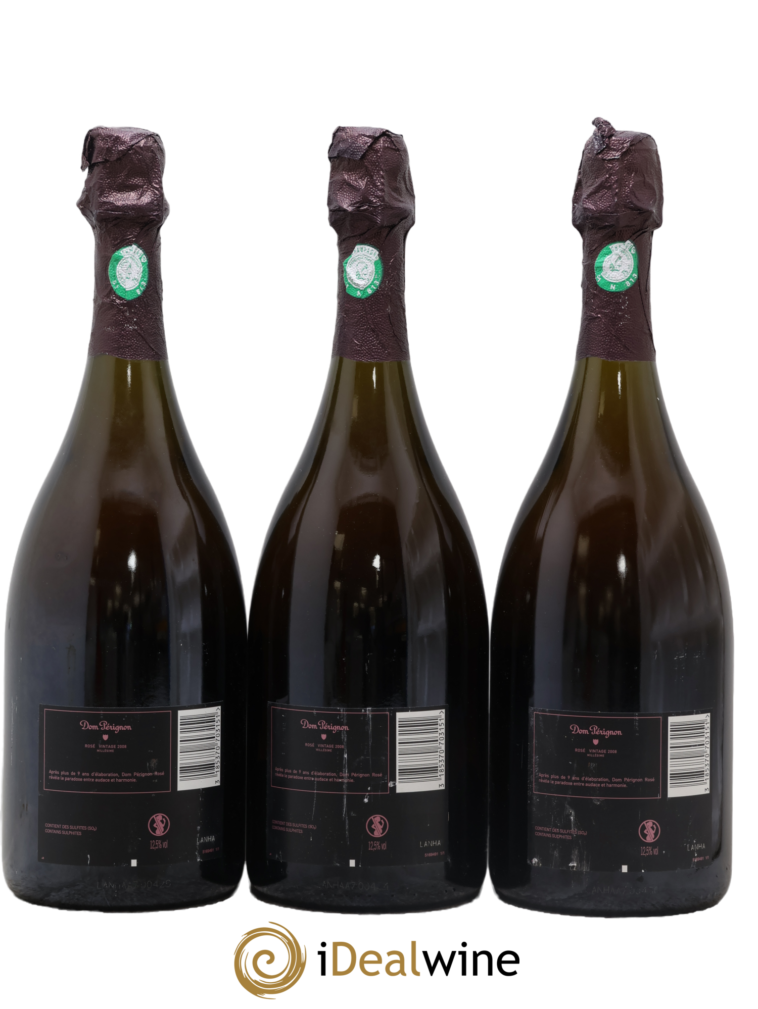 Brut Dom Pérignon 2008 - Lot of 3 bottles - 1