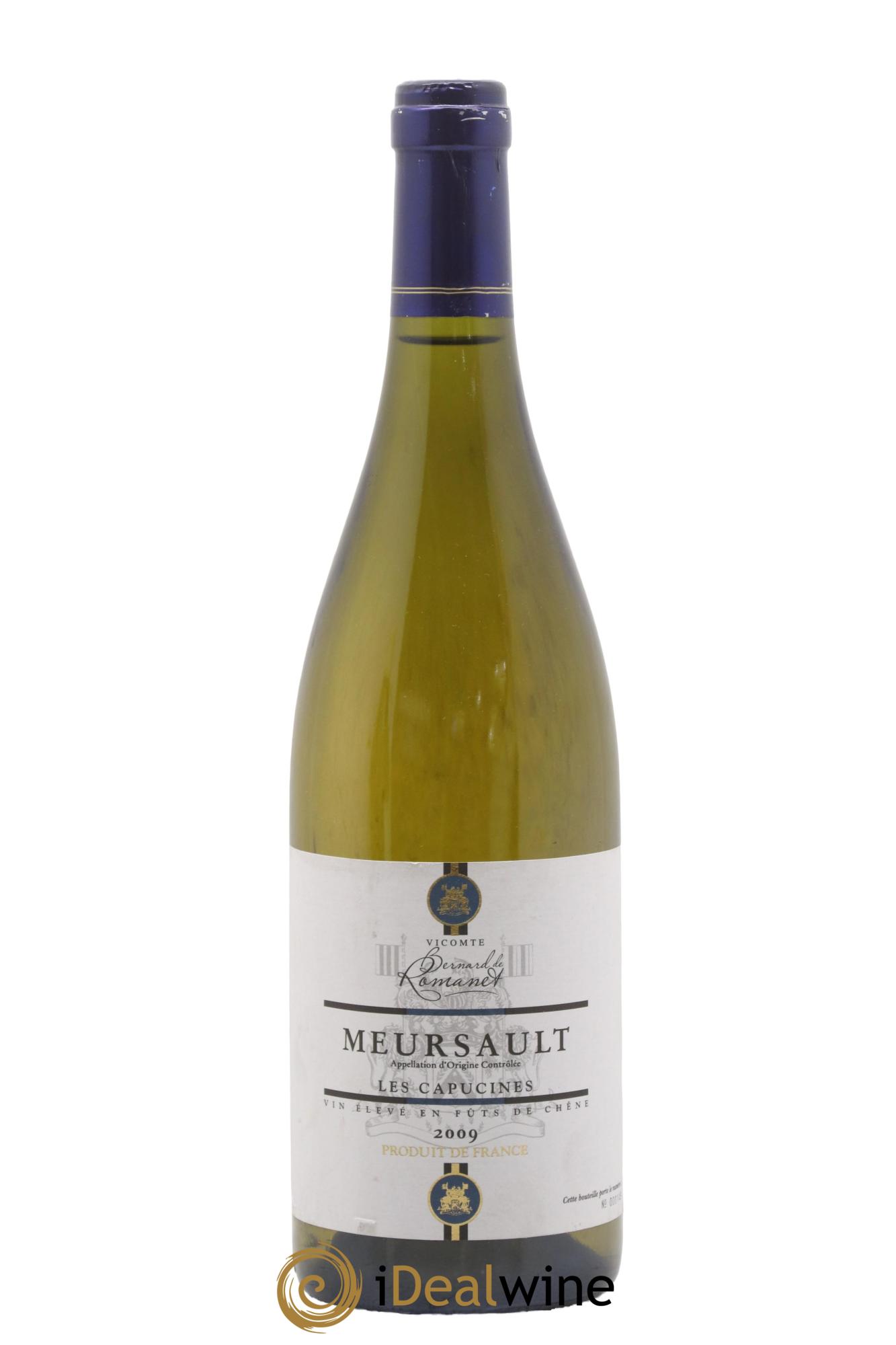 Meursault Les Capucines Vicomte Bernard De Romanet 2009 - Posten von 1 Flasche - 0